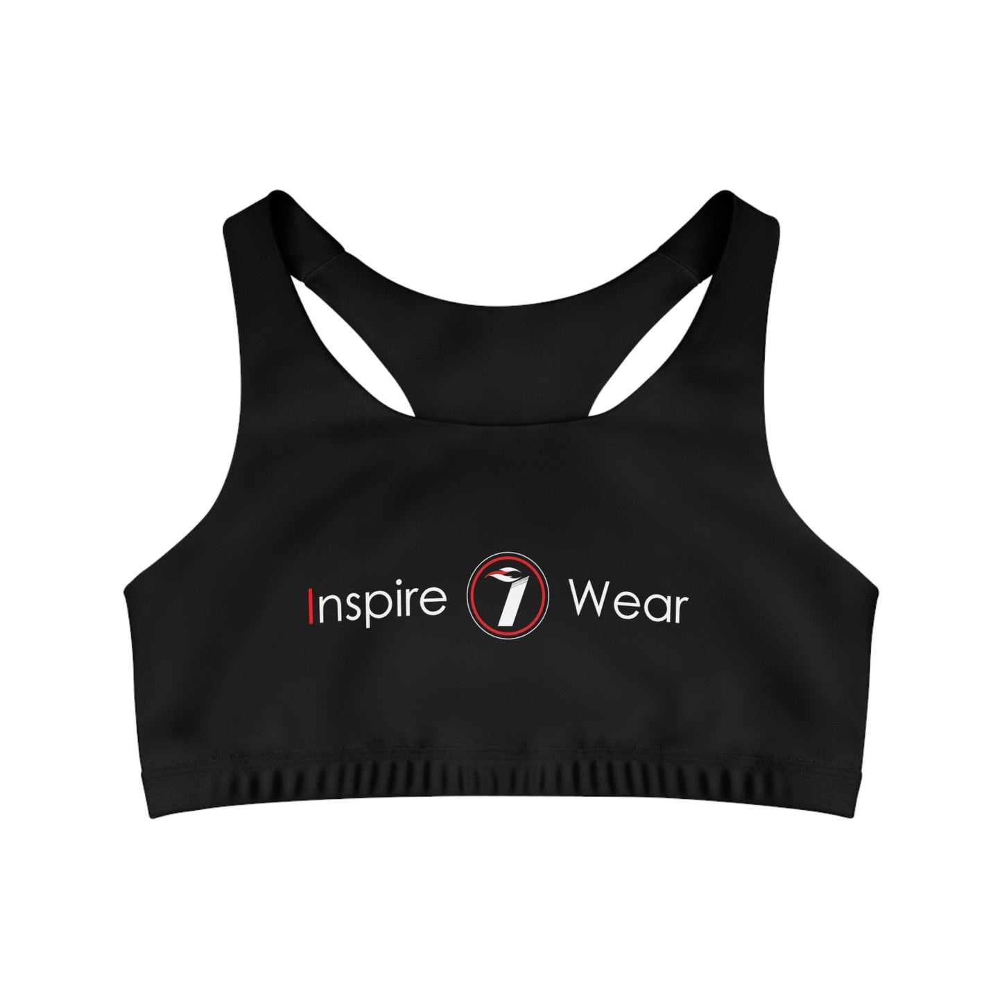Inspire Wear Seamless Sports Bra (AOP) (Black)