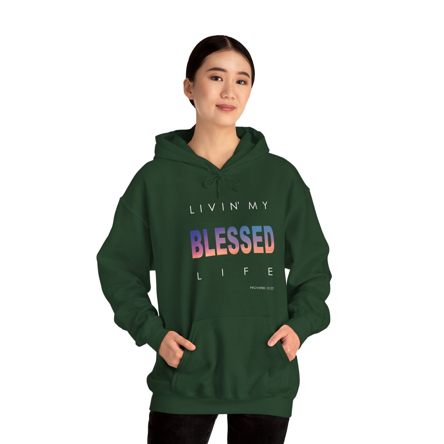 Living My Blessed Life Unisex Heavy Blend™ Hooded Sweatshirt