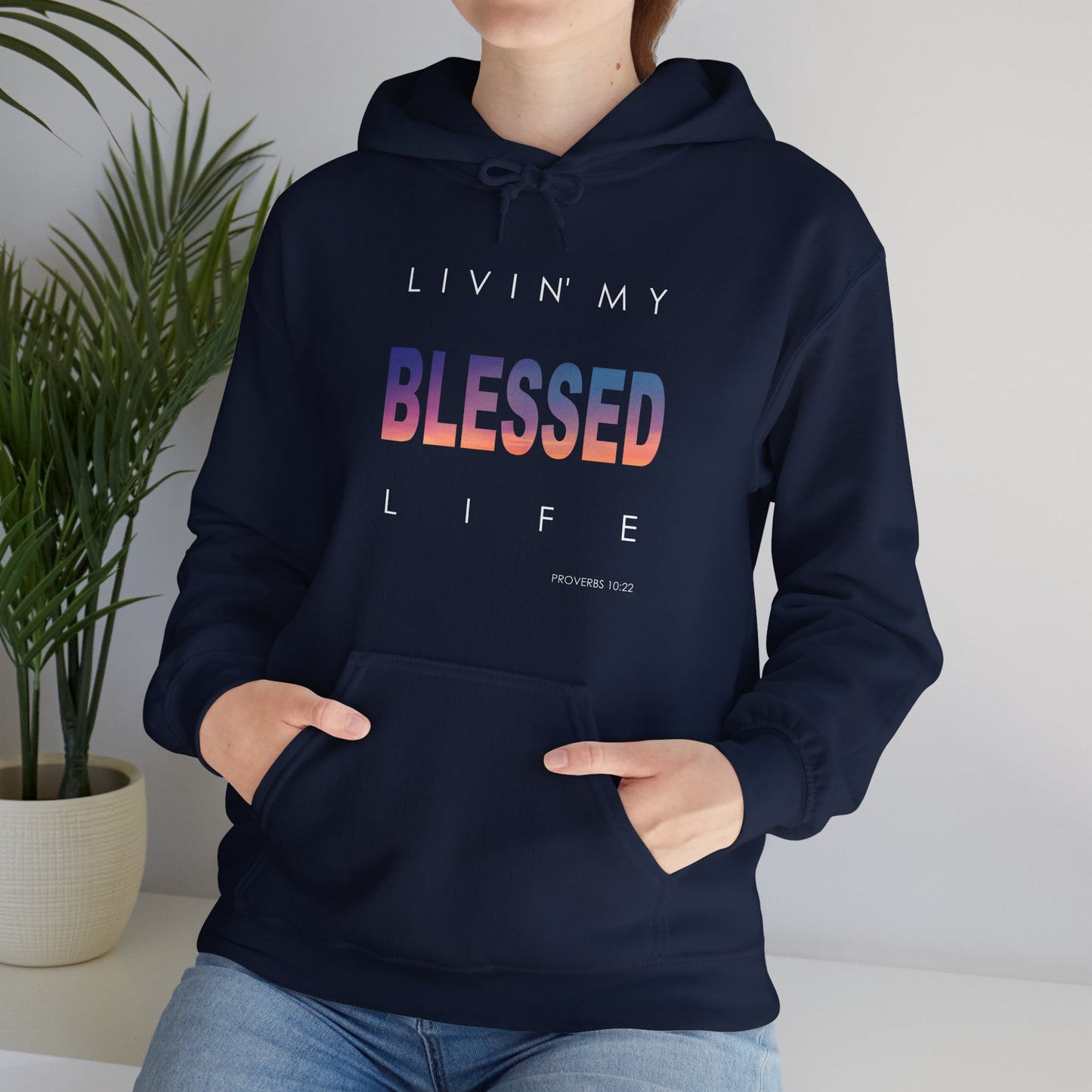 Living My Blessed Life Unisex Heavy Blend™ Hooded Sweatshirt