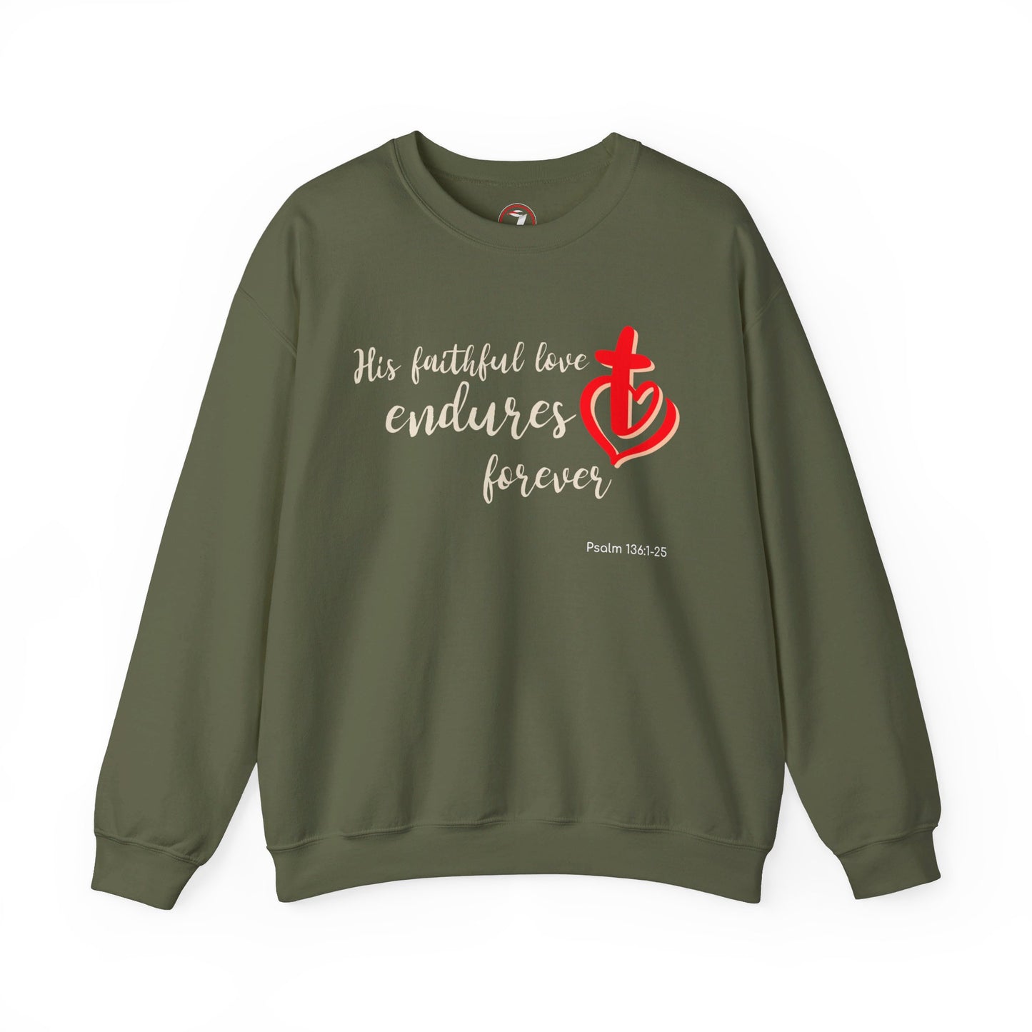 His Faithful Love Unisex Heavy Blend™ Crewneck Sweatshirt