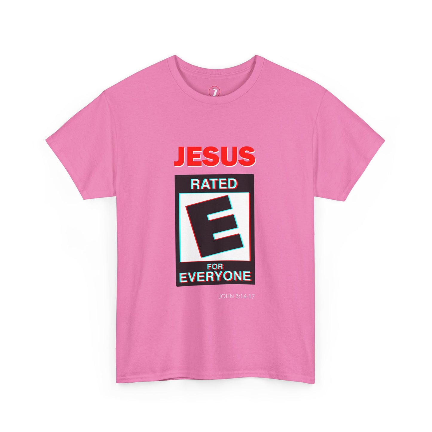Jesus Rated E Unisex Heavy Cotton Tee Christian T-Shirt