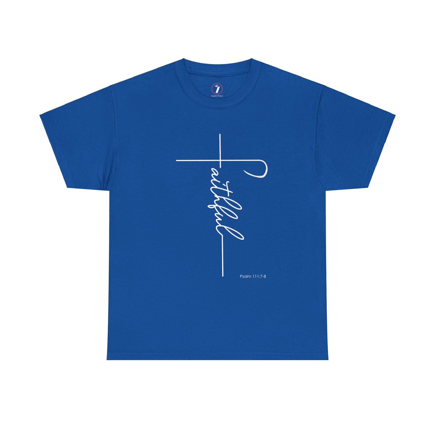Faithful Fancy Script Unisex Heavy Cotton Tee