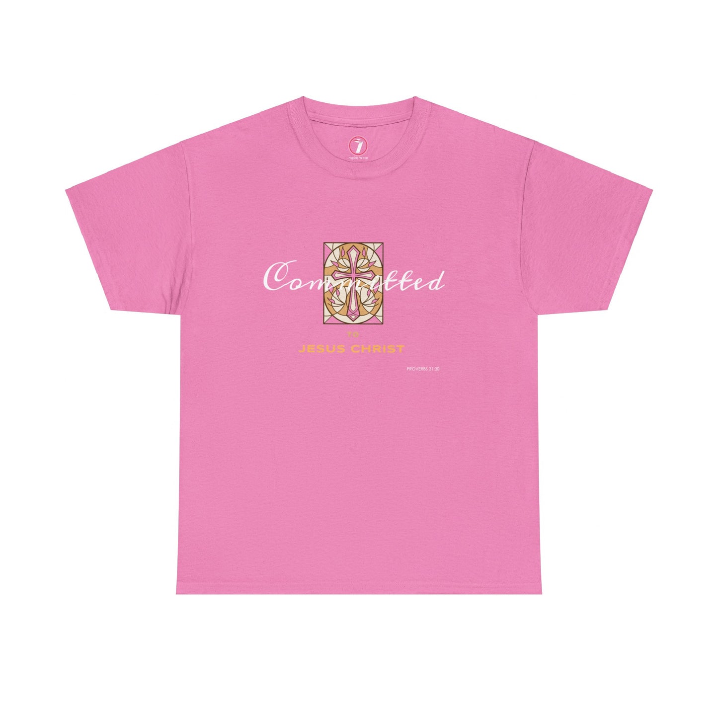 Committed to Jesus Christ Unisex Heavy Cotton Tee