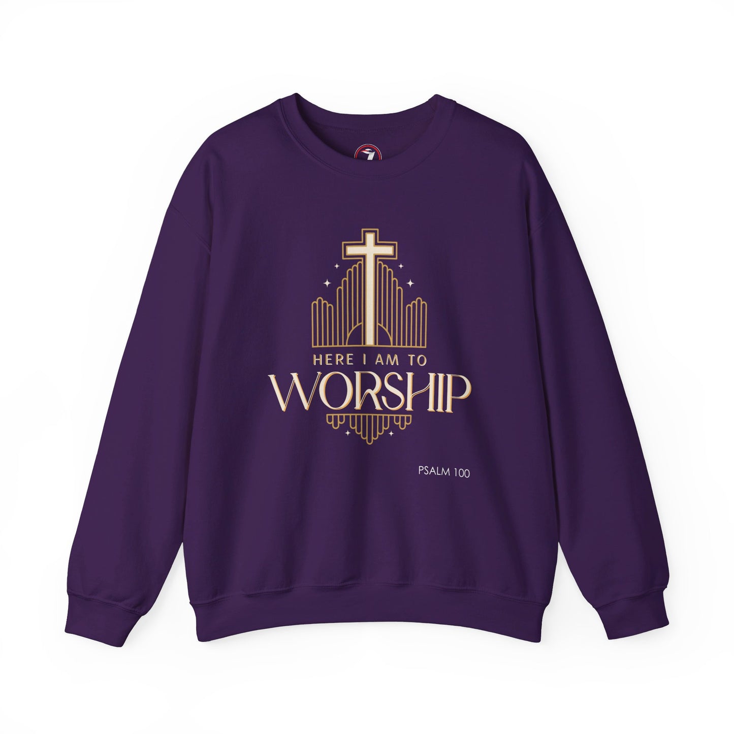 Here I Am To Worship Unisex Heavy Blend™ Crewneck Sweatshirt