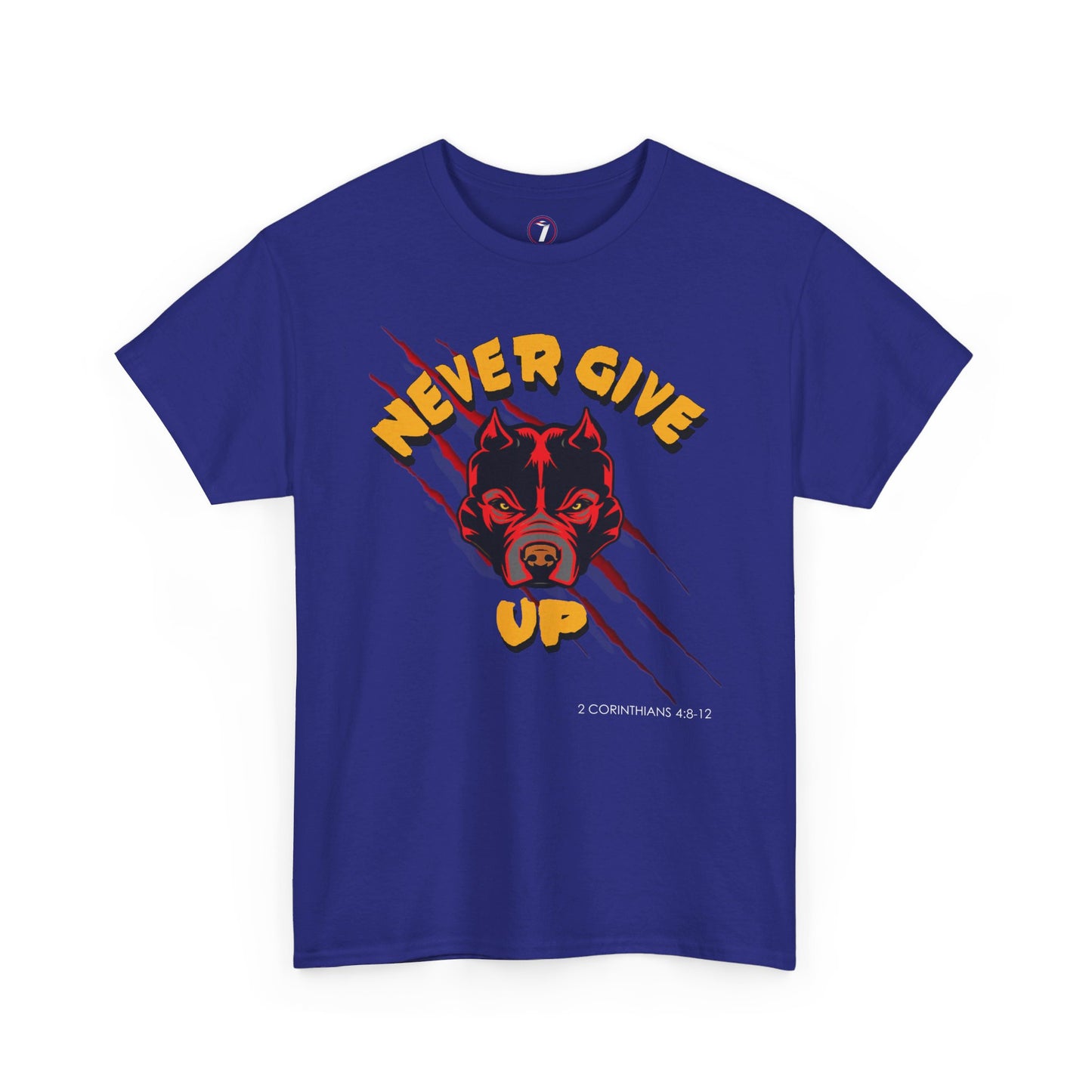 Never Give Up Unisex Heavy Cotton Tee