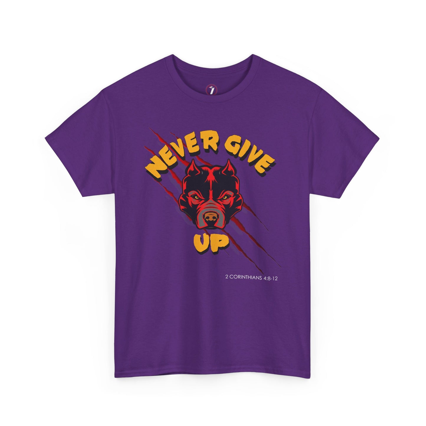 Never Give Up Unisex Heavy Cotton Tee
