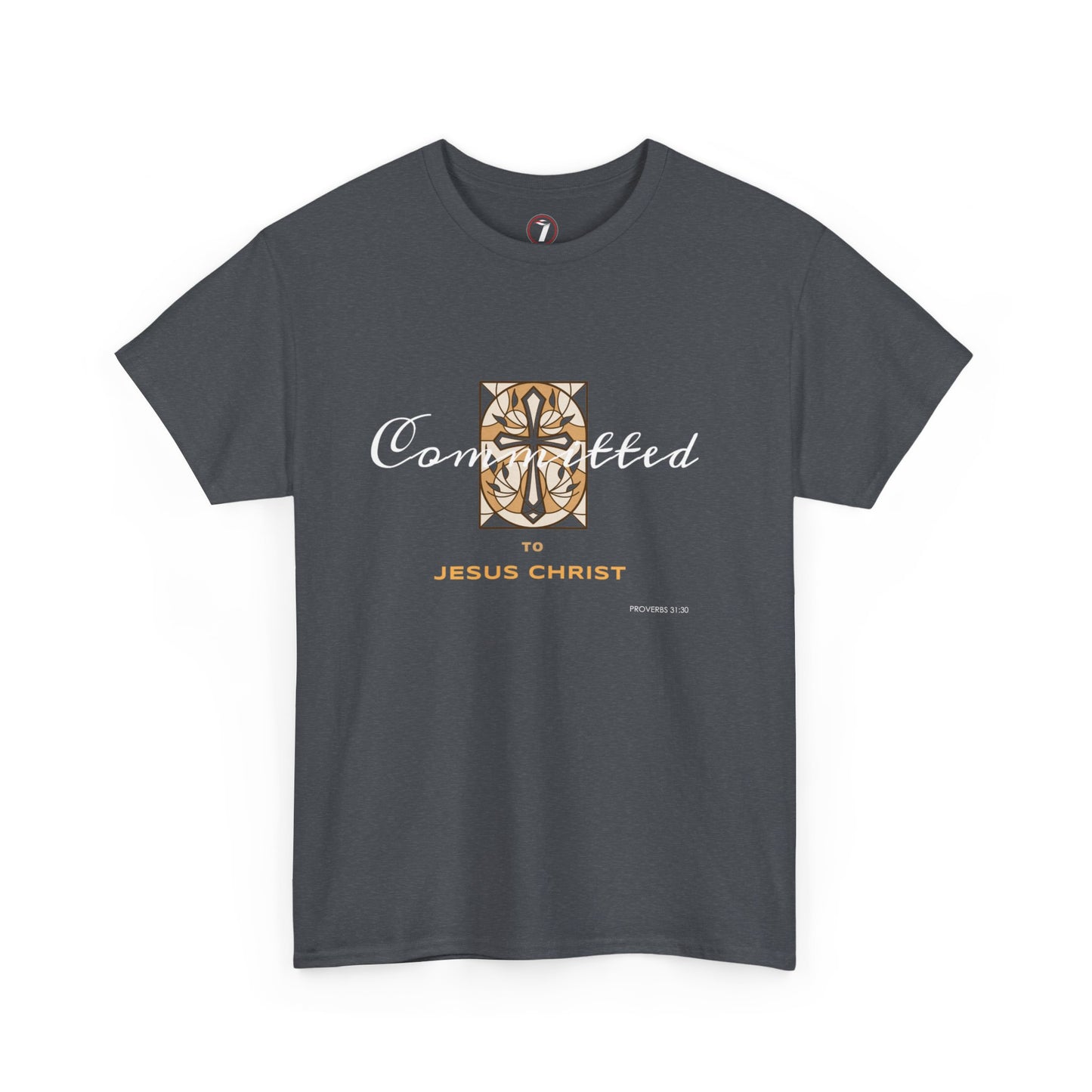 Committed to Jesus Christ Unisex Heavy Cotton Tee
