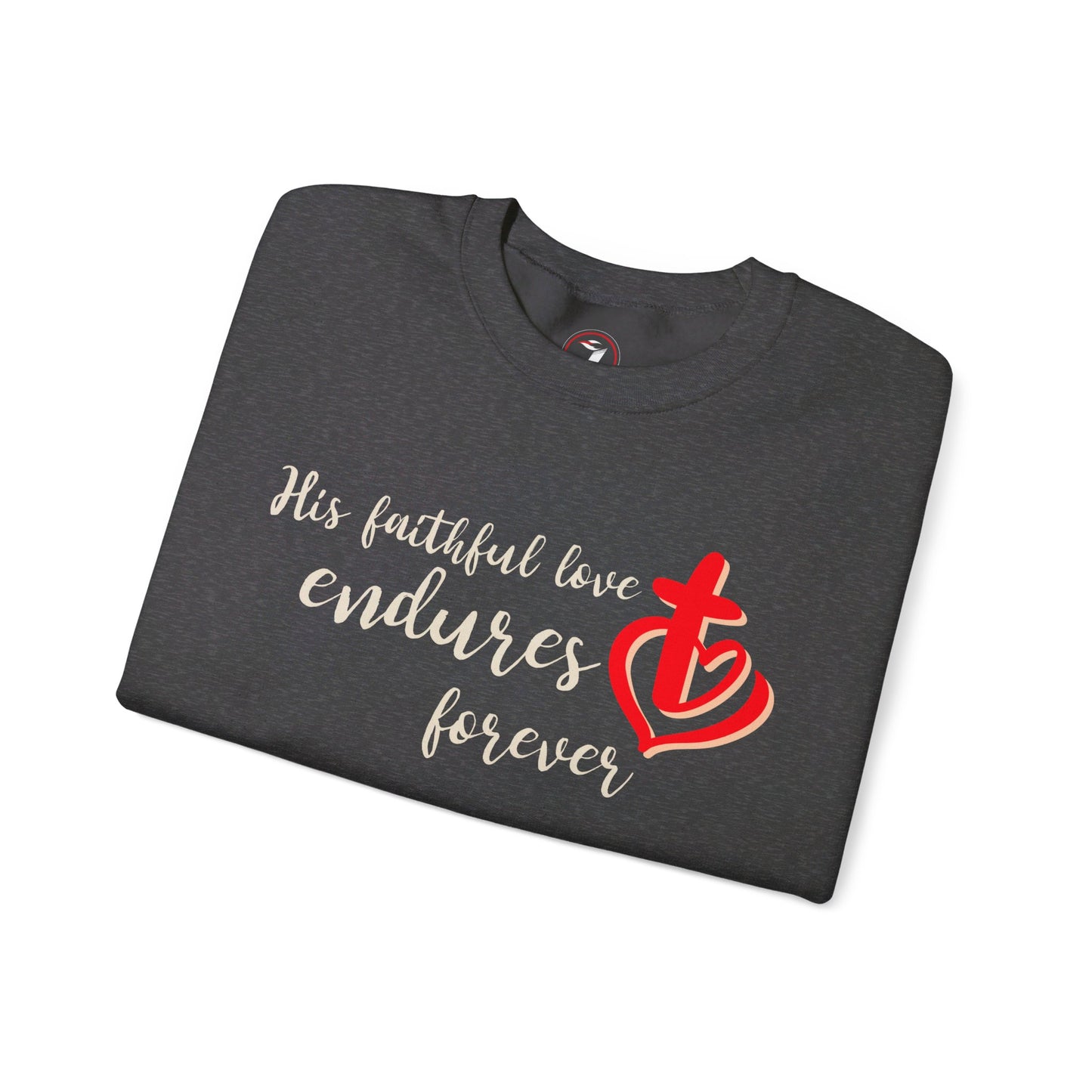 His Faithful Love Unisex Heavy Blend™ Crewneck Sweatshirt