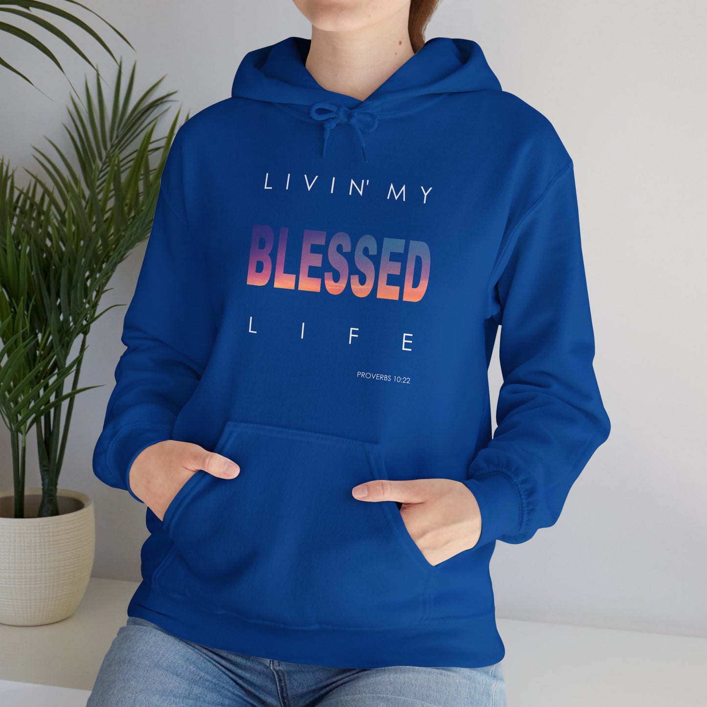 Living My Blessed Life Unisex Heavy Blend™ Hooded Sweatshirt