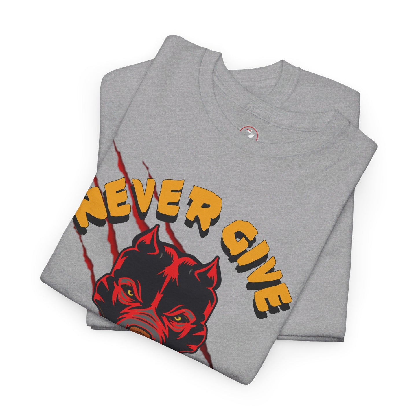 Never Give Up Unisex Heavy Cotton Tee