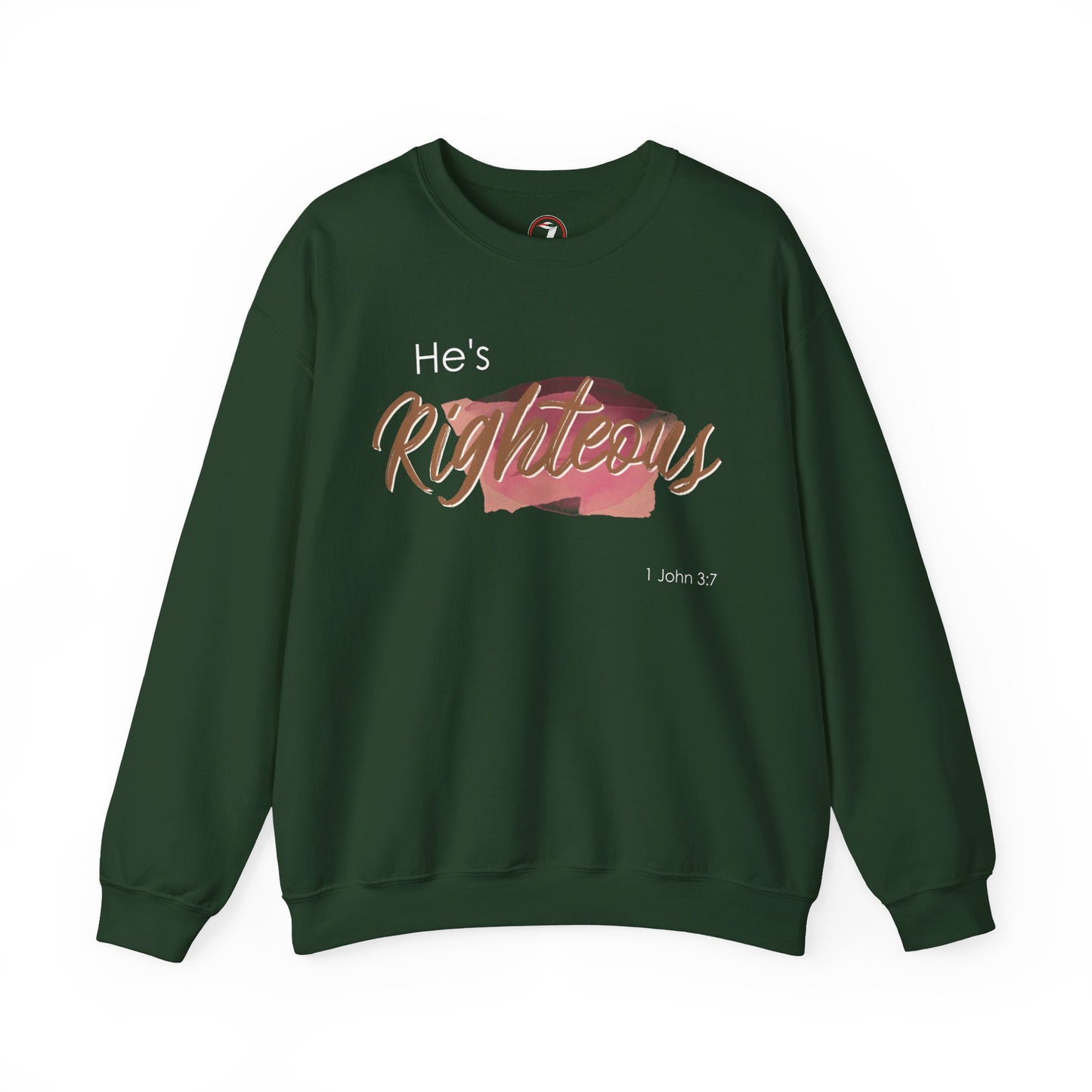 He's Righteous Unisex Heavy Blend™ Crewneck Sweatshirt