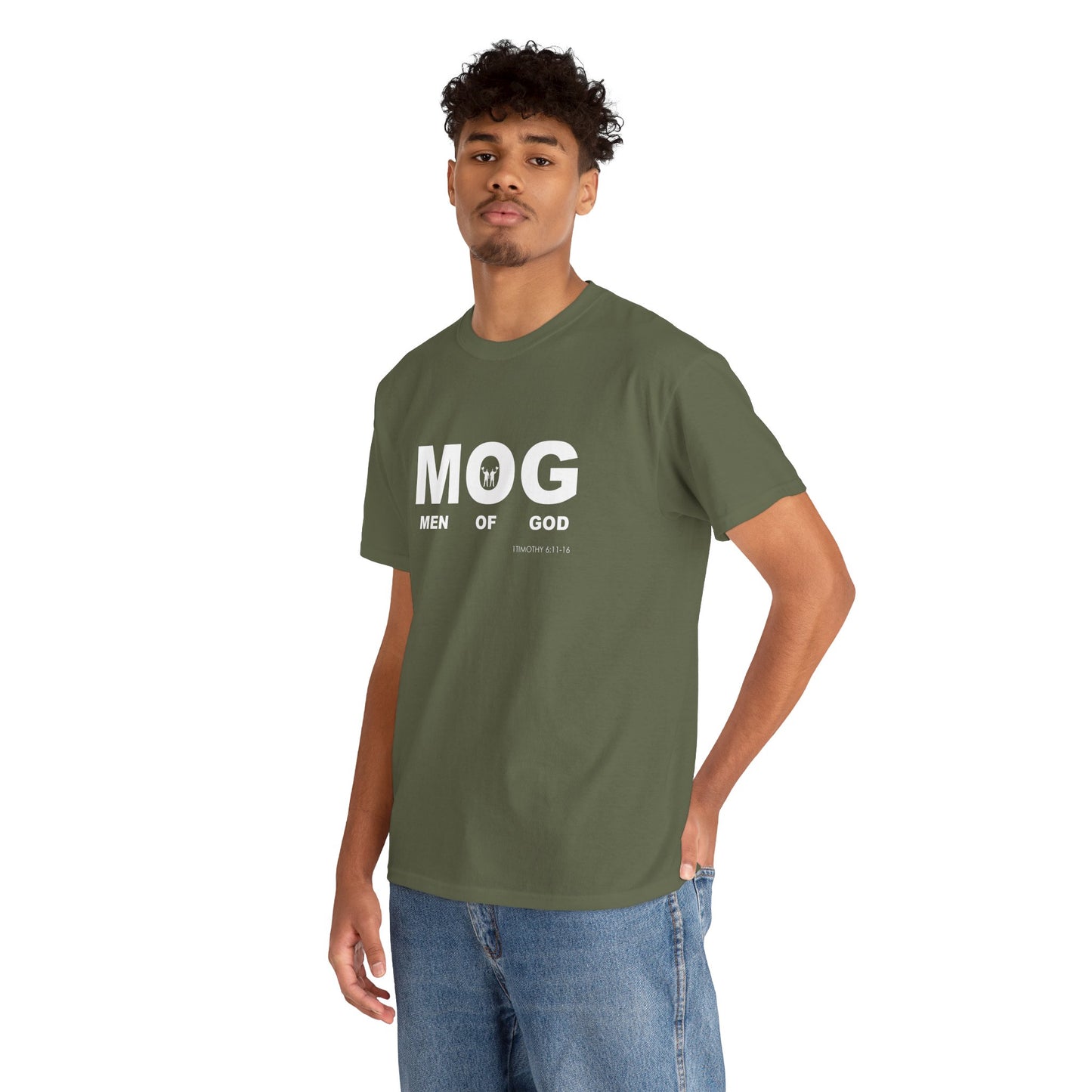 "MOG" Men of God Faith Based Graphic T-Shirt - Unisex Heavy Cotton Tee