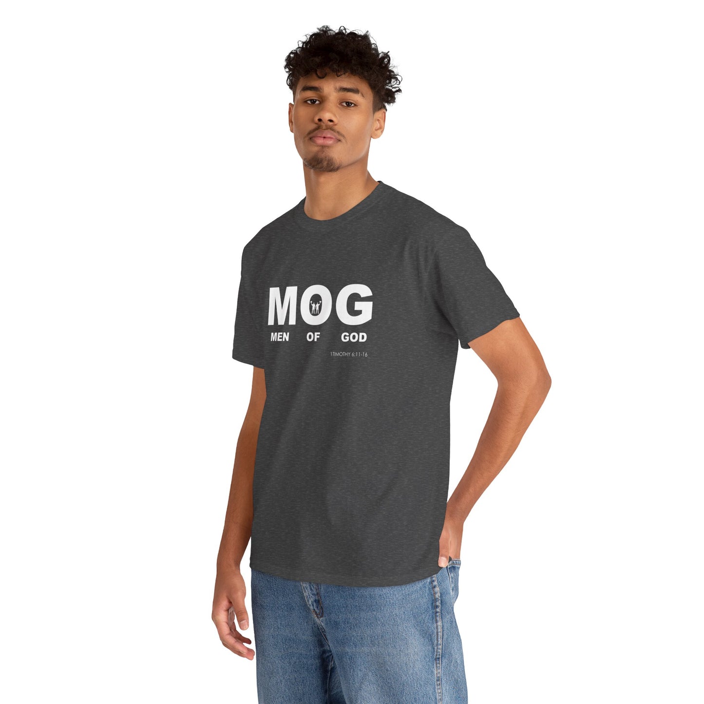 "MOG" Men of God Faith Based Graphic T-Shirt - Unisex Heavy Cotton Tee
