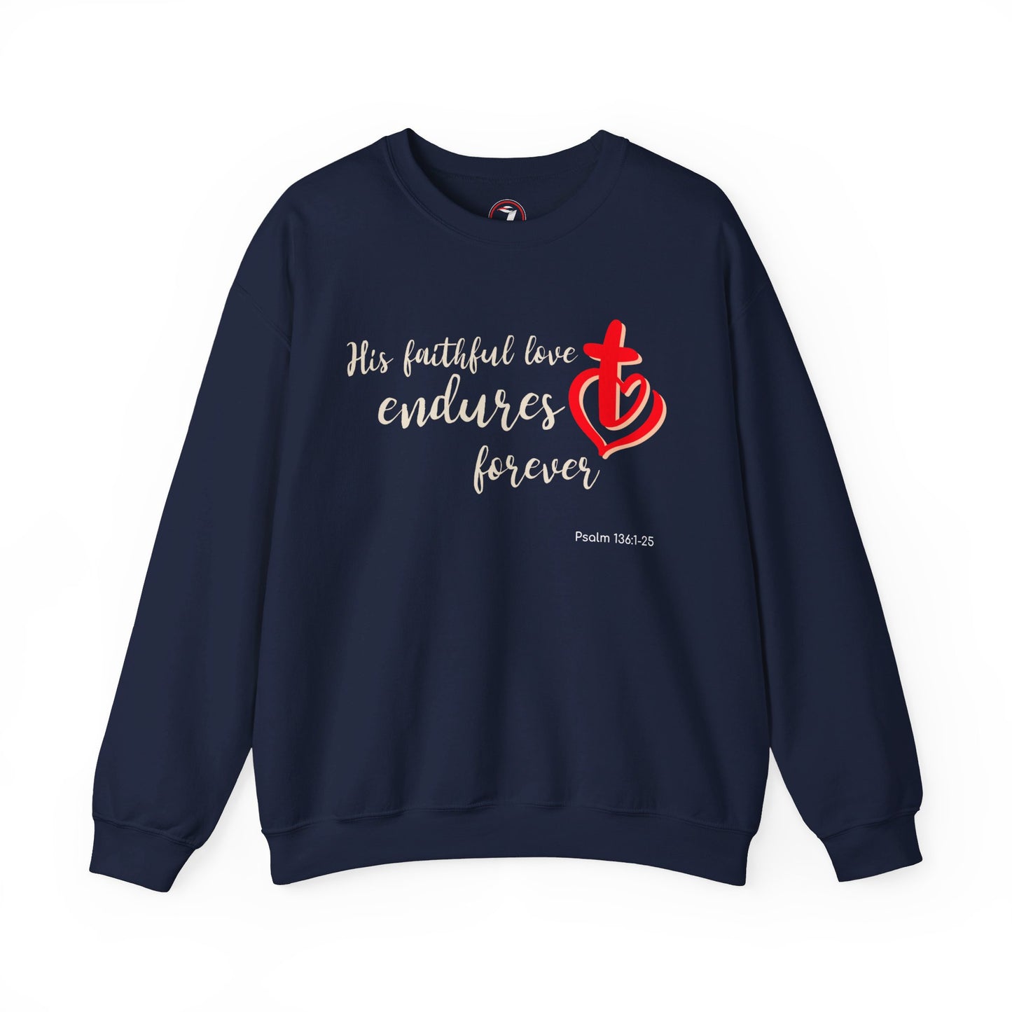 His Faithful Love Unisex Heavy Blend™ Crewneck Sweatshirt