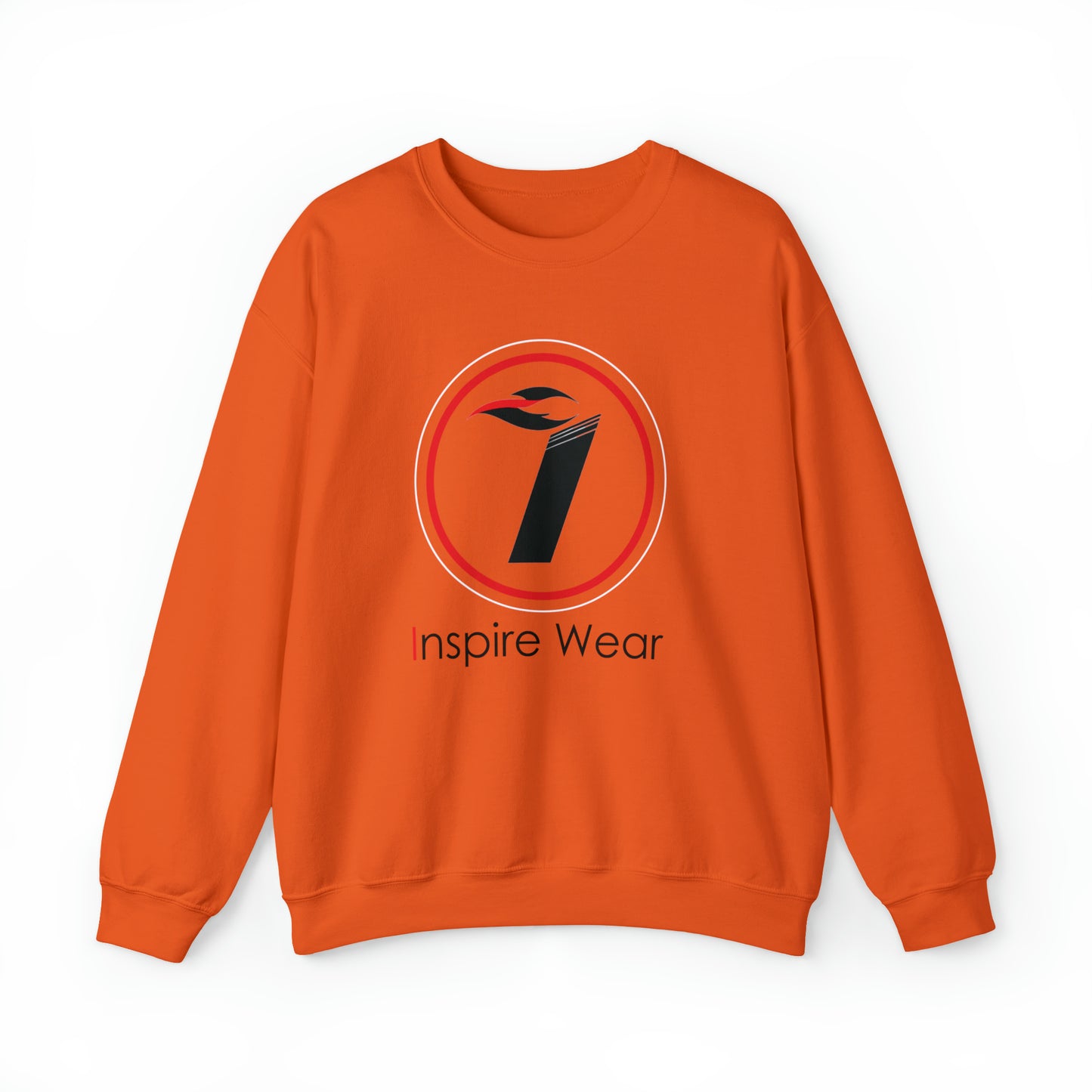 Inspire Wear Black Logo Unisex Heavy Blend™ Crewneck Sweatshirt