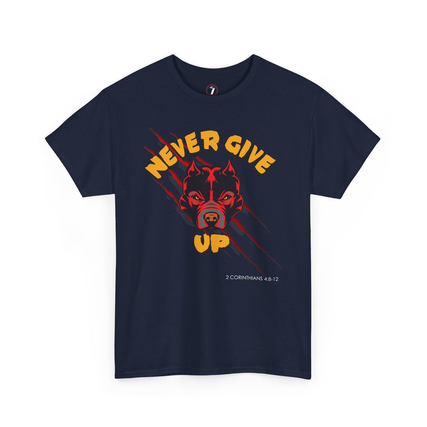 Never Give Up Unisex Heavy Cotton Tee