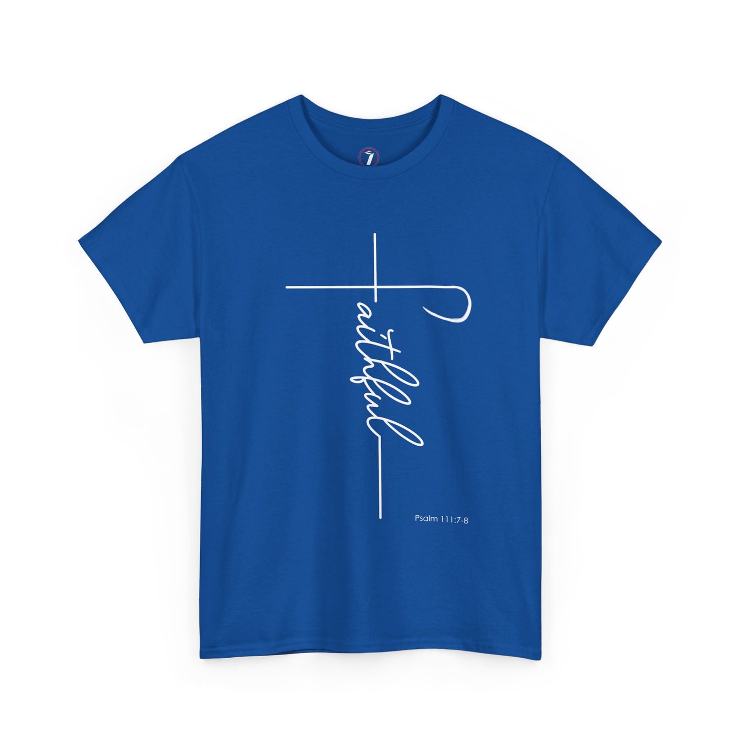 Faithful Fancy Script Unisex Heavy Cotton Tee