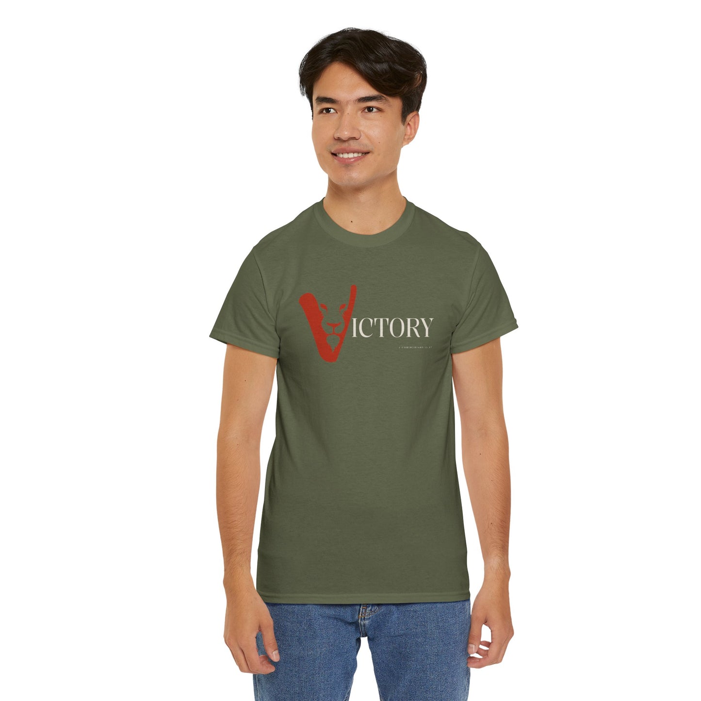 Victory in Jesus Unisex Heavy Cotton Tee