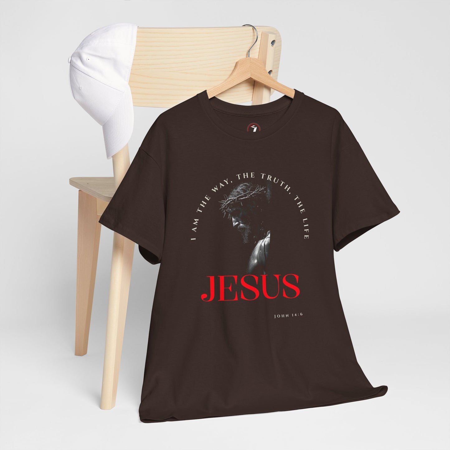 I AM the Way, the Truth, the Life Inspirational Unisex Heavy Cotton Tee