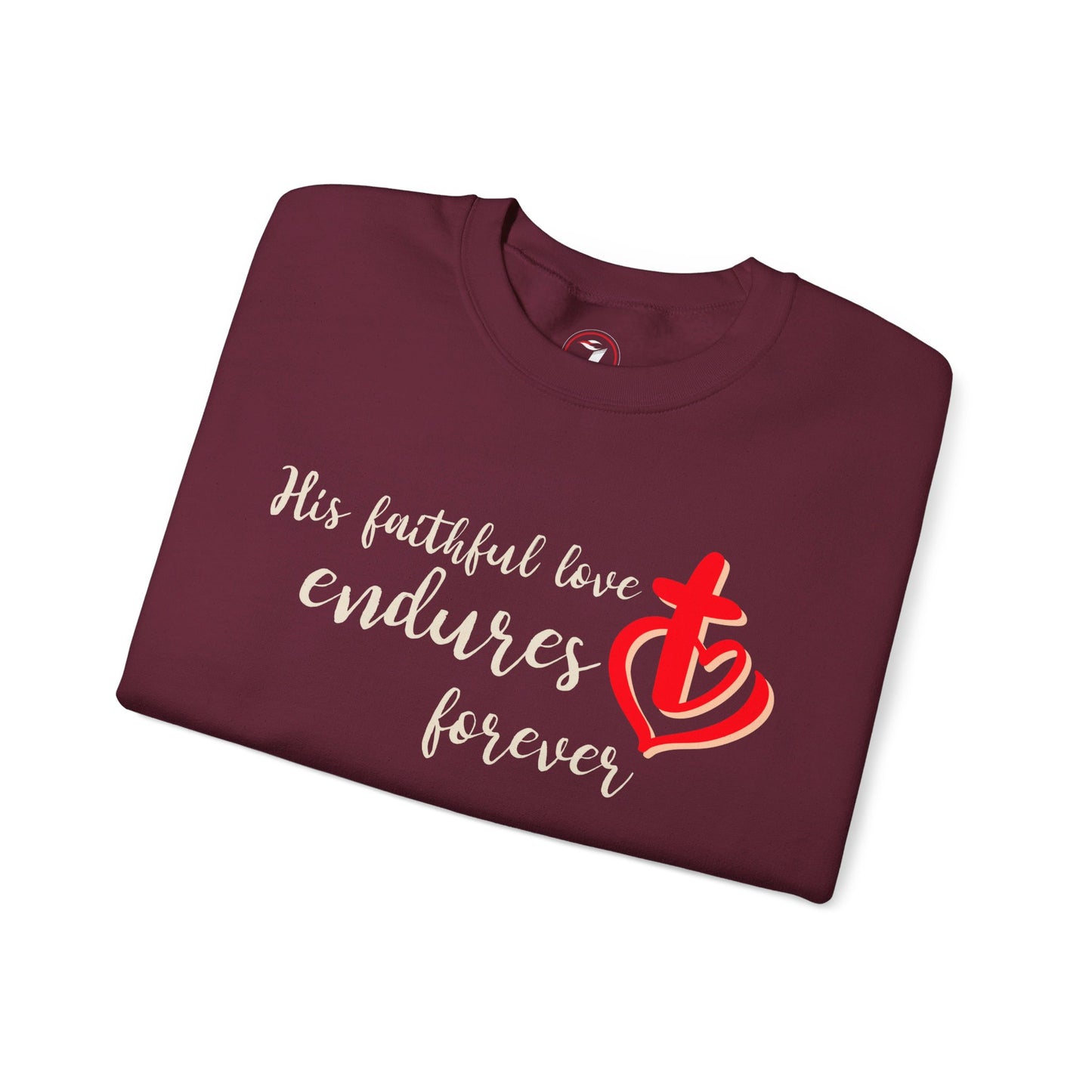 His Faithful Love Unisex Heavy Blend™ Crewneck Sweatshirt