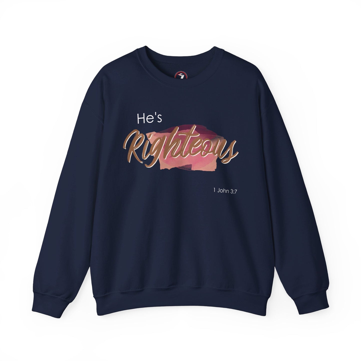 He's Righteous Unisex Heavy Blend™ Crewneck Sweatshirt