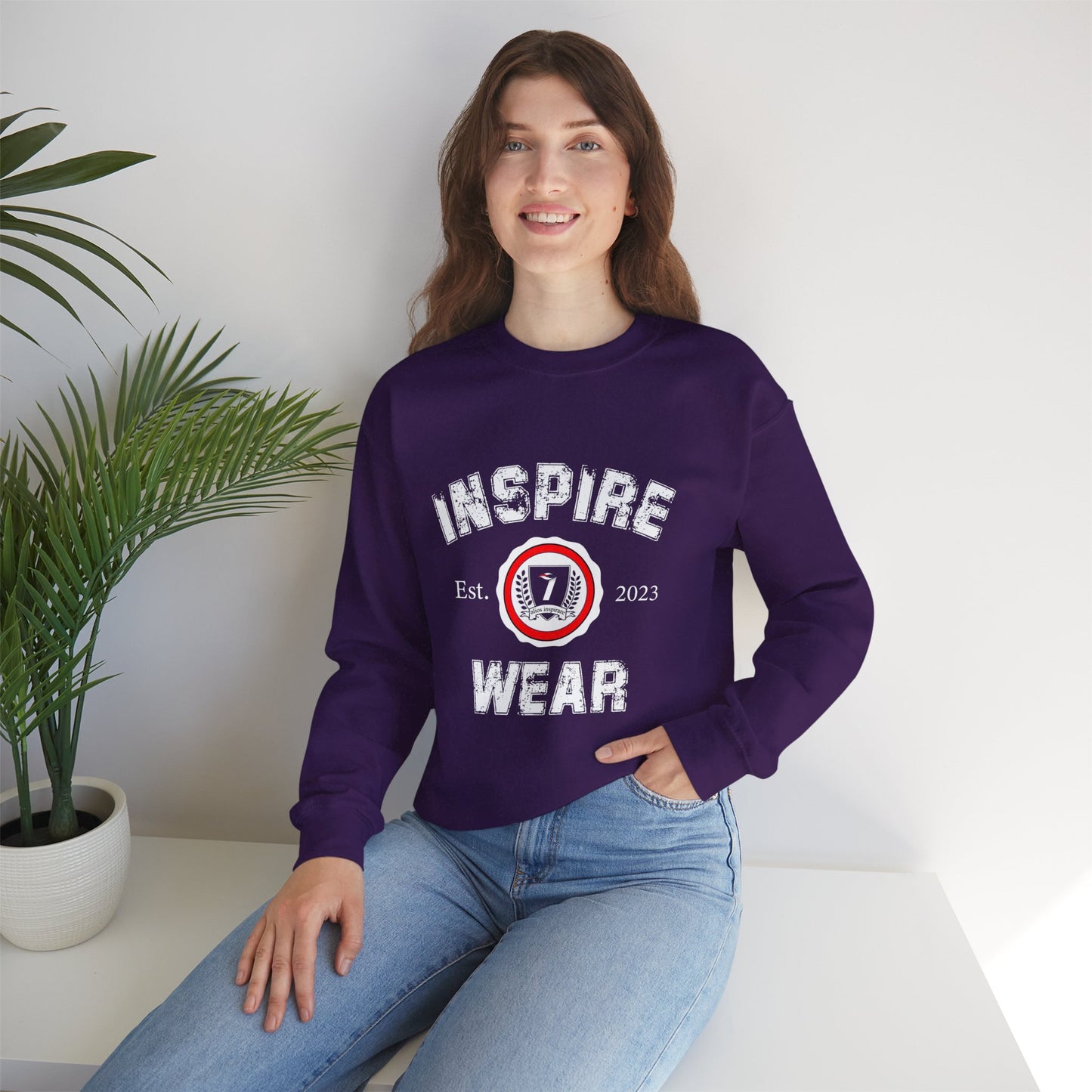 Inspire Wear Collegiate Unisex Heavy Blend™ Crewneck Sweatshirt