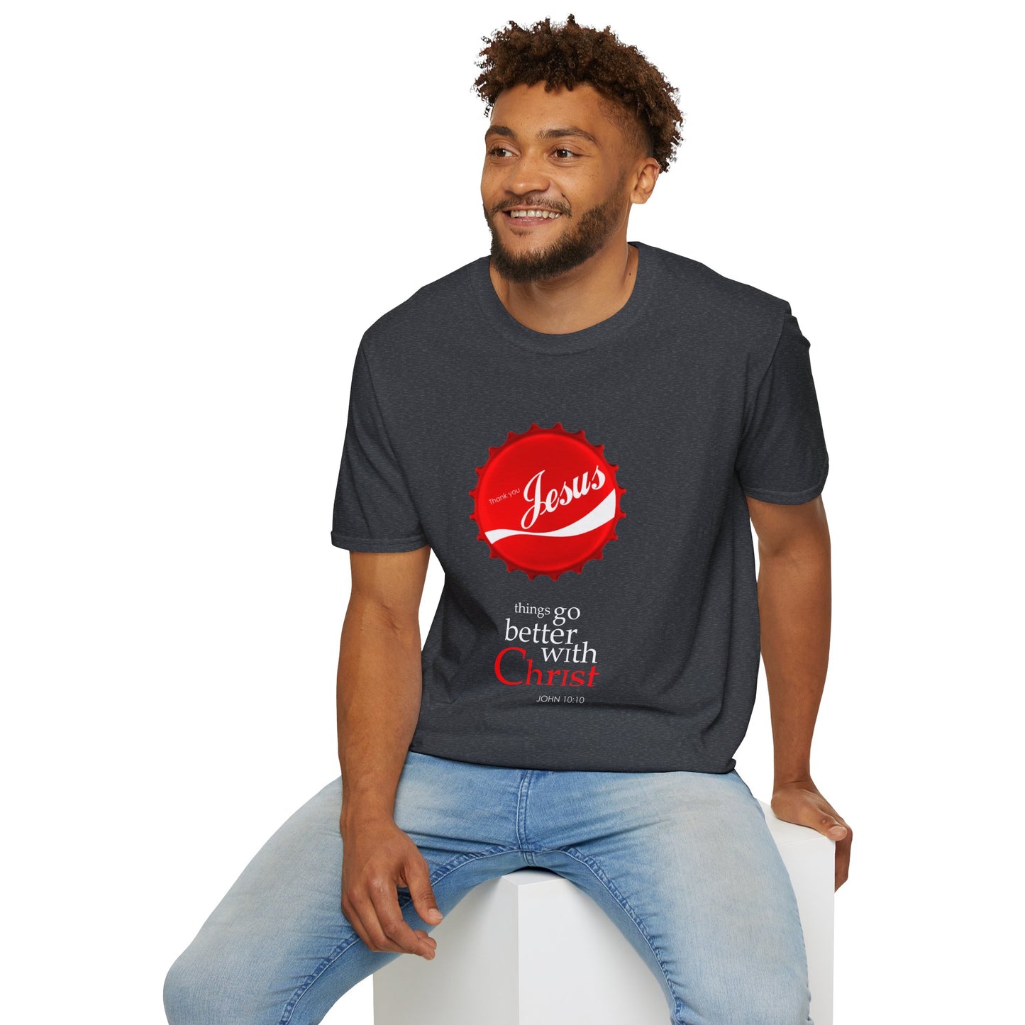 Faith-Inspired Unisex T-Shirt: 'Things Go Better with Christ'