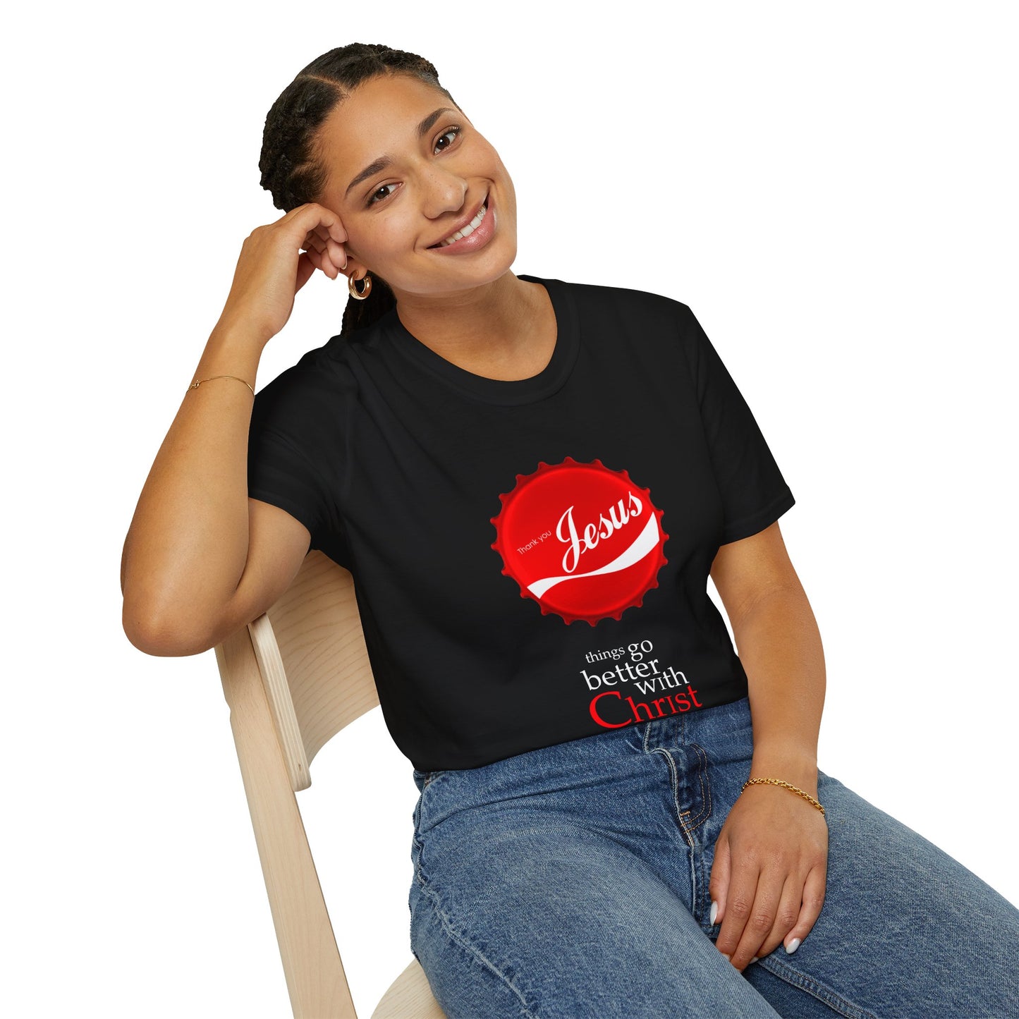 Faith-Inspired Unisex T-Shirt: 'Things Go Better with Christ'