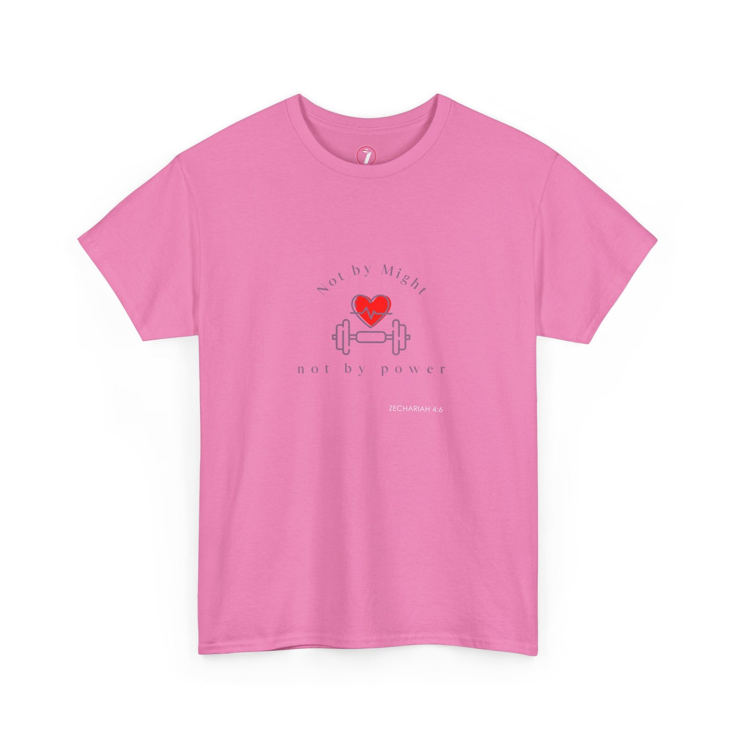 Not by Might Unisex Heavy Cotton Tee