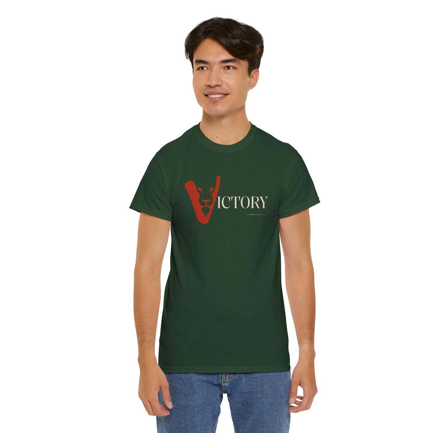 Victory in Jesus Unisex Heavy Cotton Tee