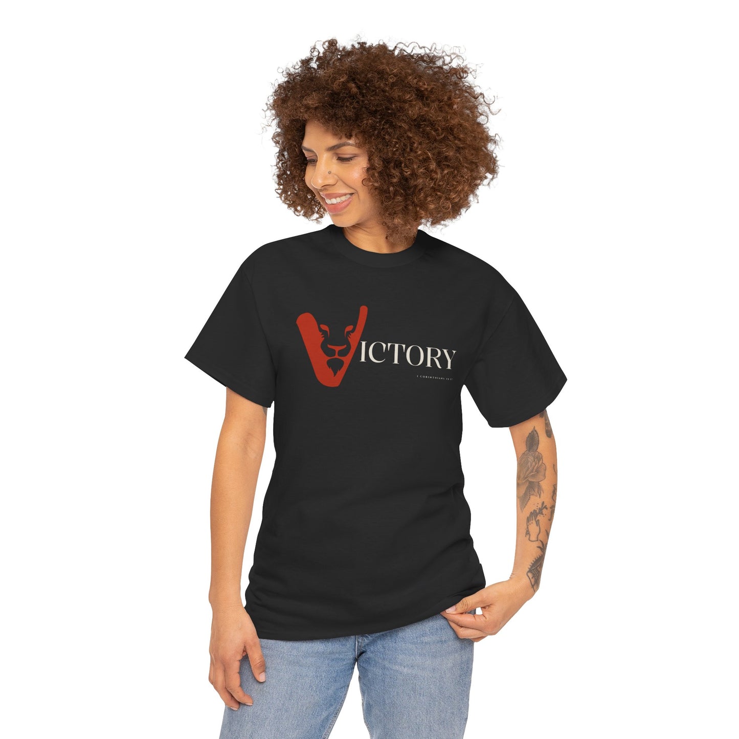 Victory in Jesus Unisex Heavy Cotton Tee