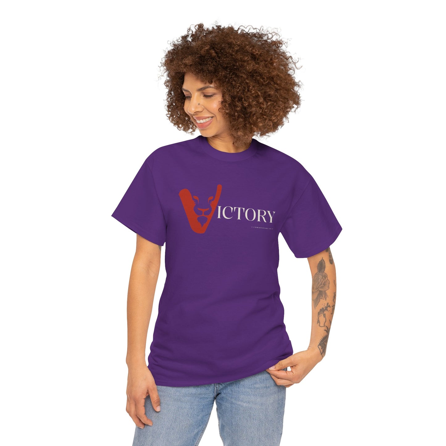 Victory in Jesus Unisex Heavy Cotton Tee