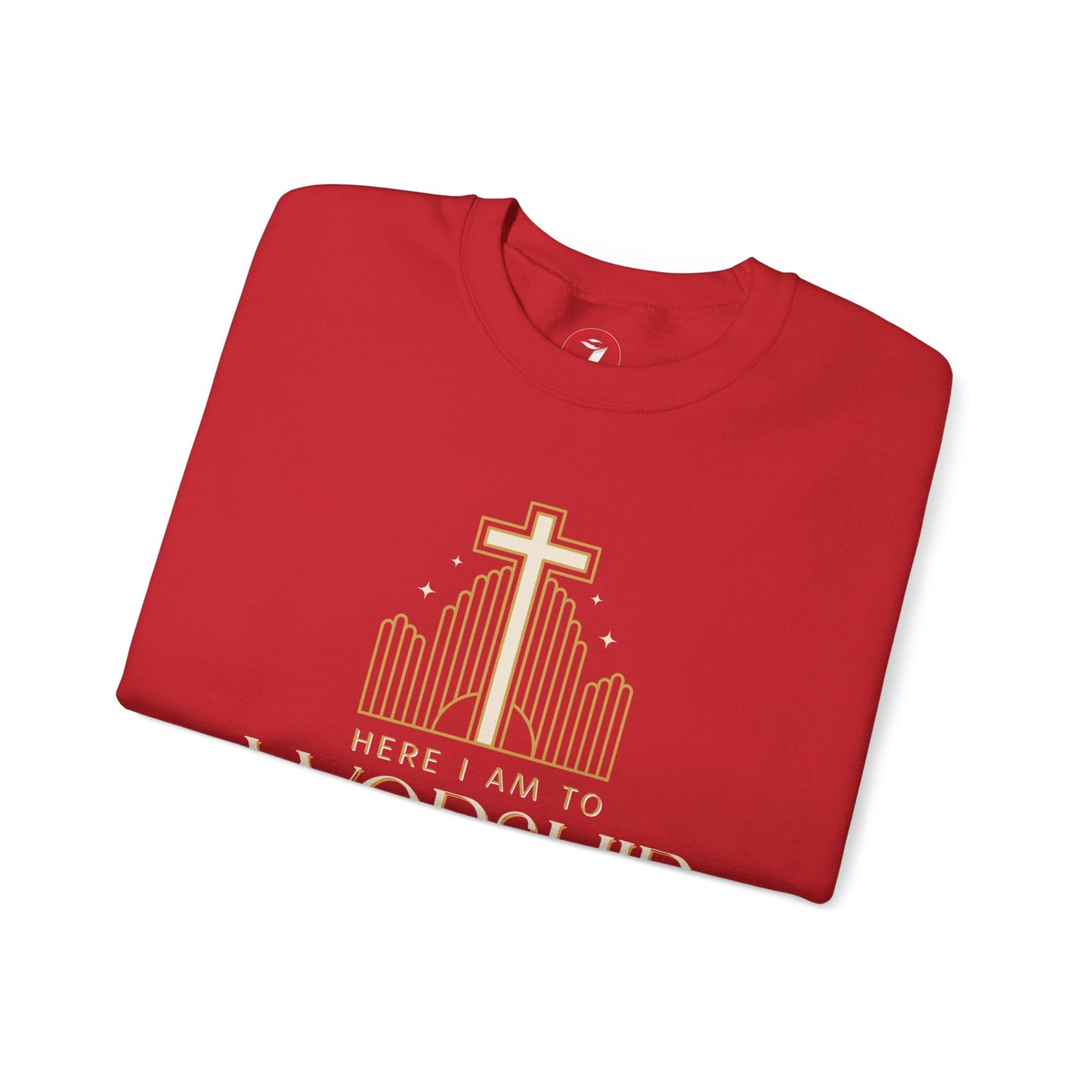 Here I Am To Worship Unisex Heavy Blend™ Crewneck Sweatshirt