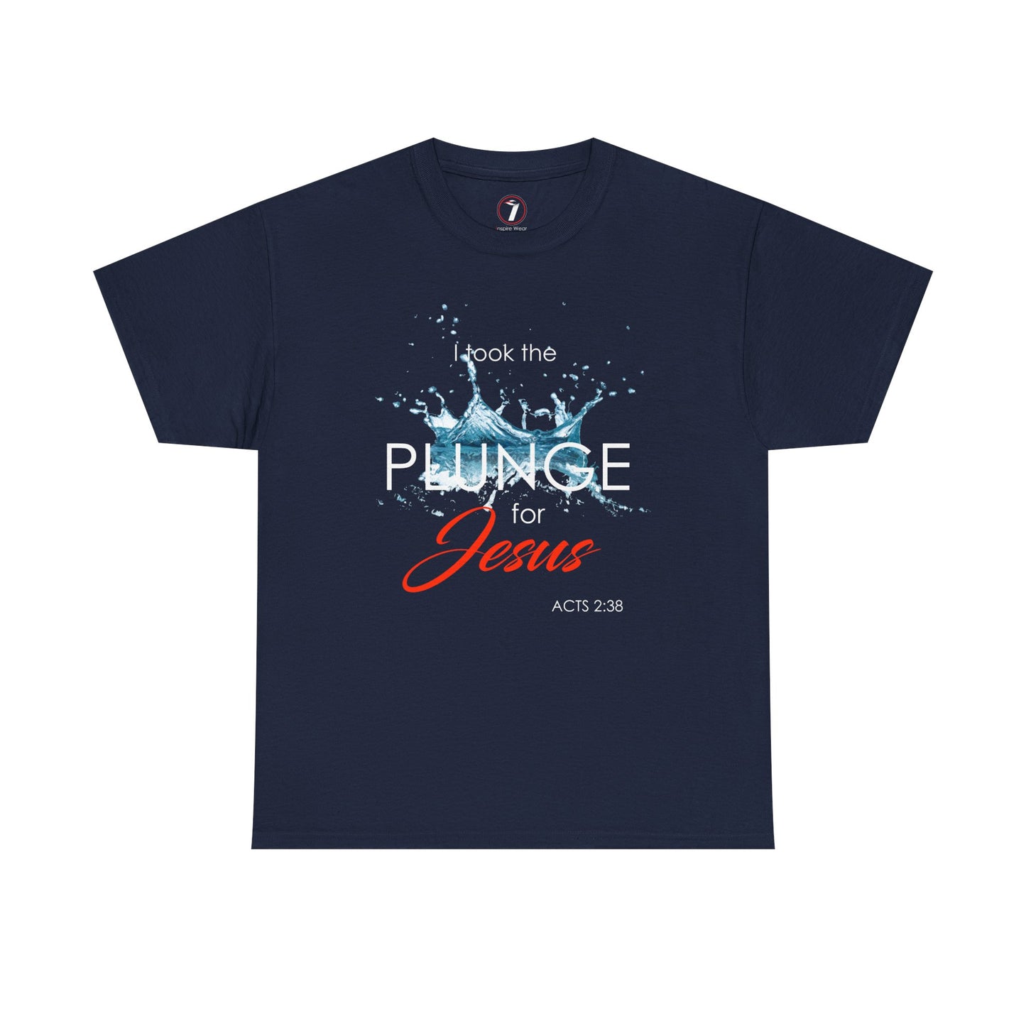 Plunge for Jesus Unisex Heavy Cotton Tee - Faith-Inspired Graphic Shirt