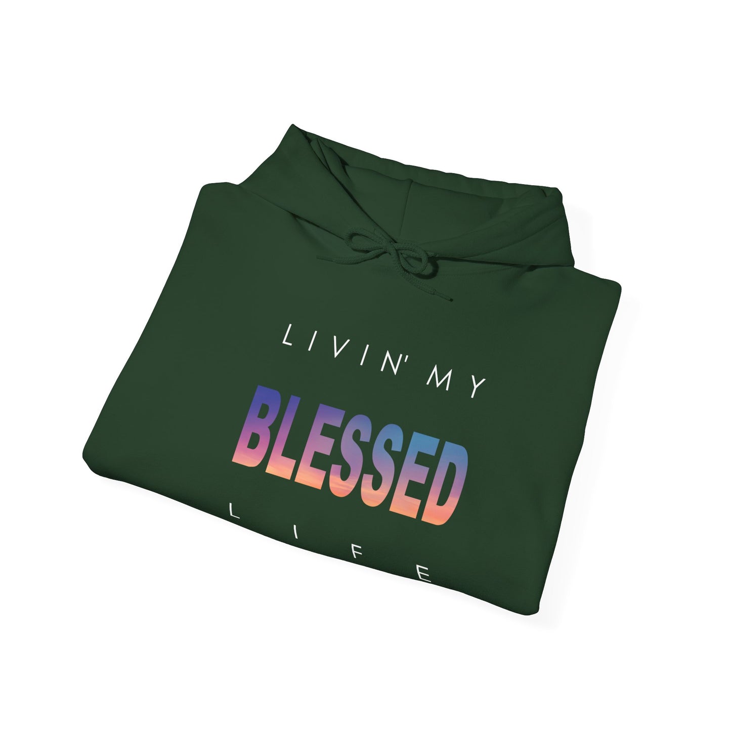 Living My Blessed Life Unisex Heavy Blend™ Hooded Sweatshirt