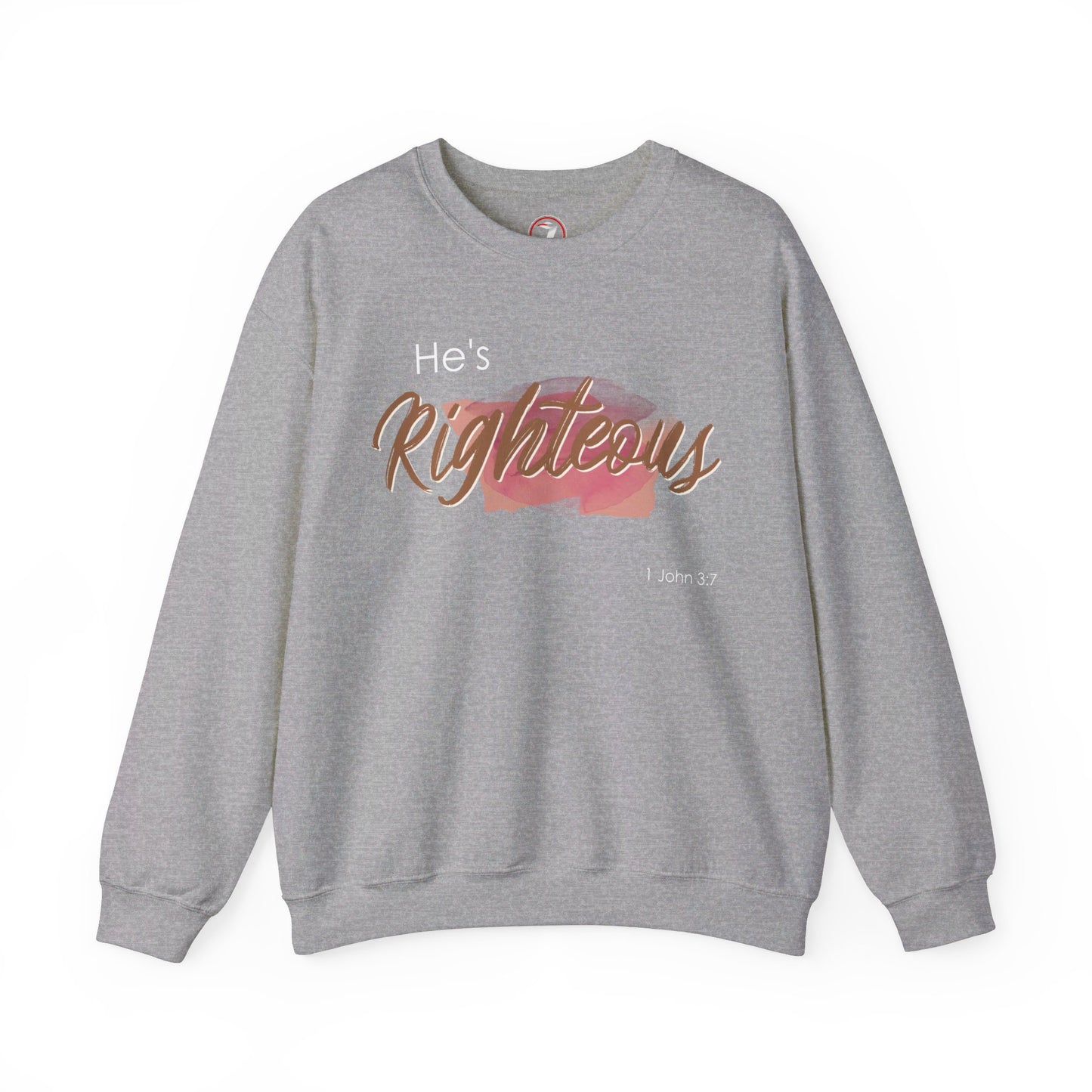 He's Righteous Unisex Heavy Blend™ Crewneck Sweatshirt