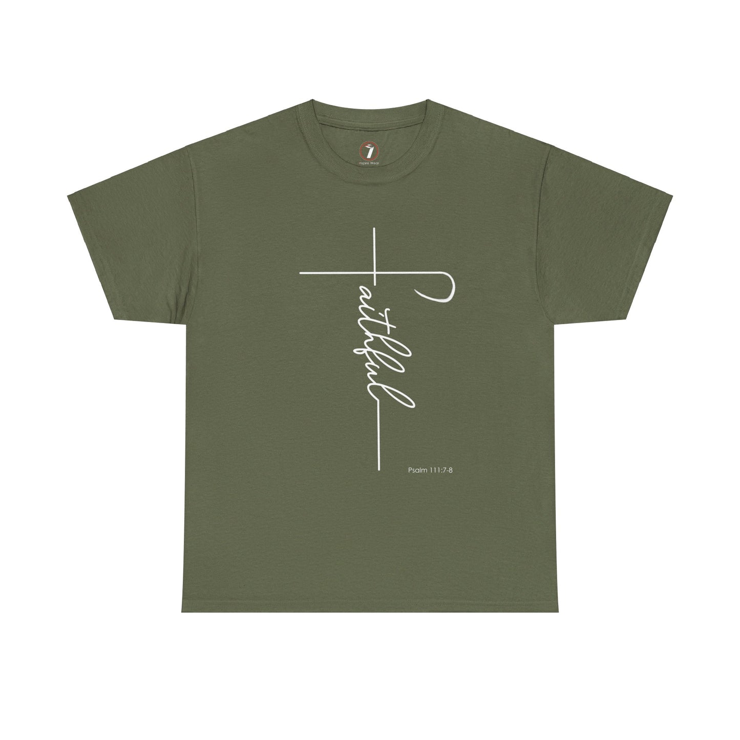 Faithful Fancy Script Unisex Heavy Cotton Tee