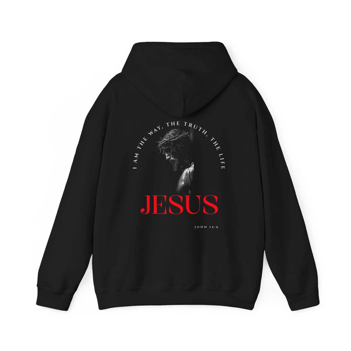 "I Am The Way" Faith-Inspired Unisex Hooded Sweatshirt