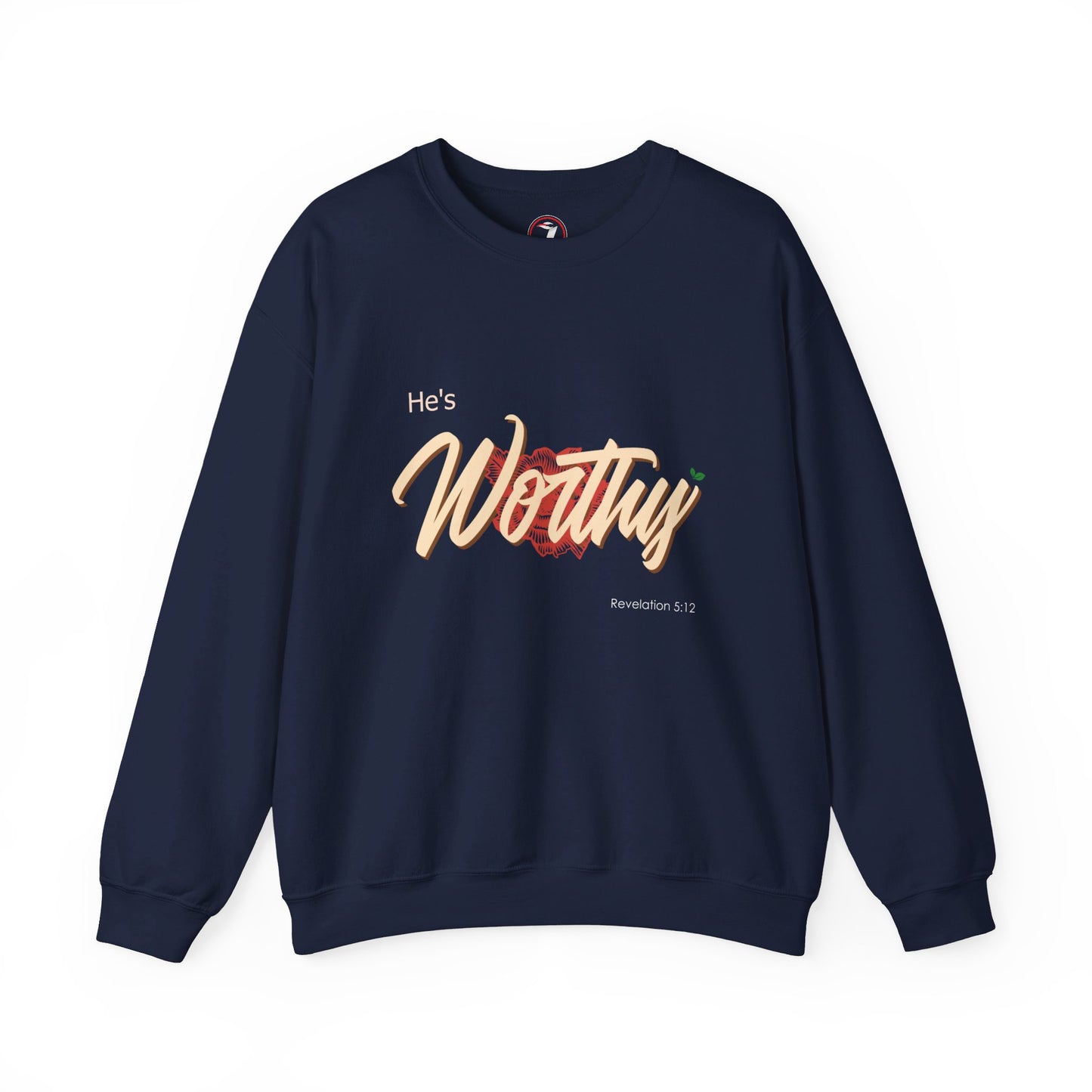 He's Worthy Unisex Heavy Blend™ Crewneck Sweatshirt