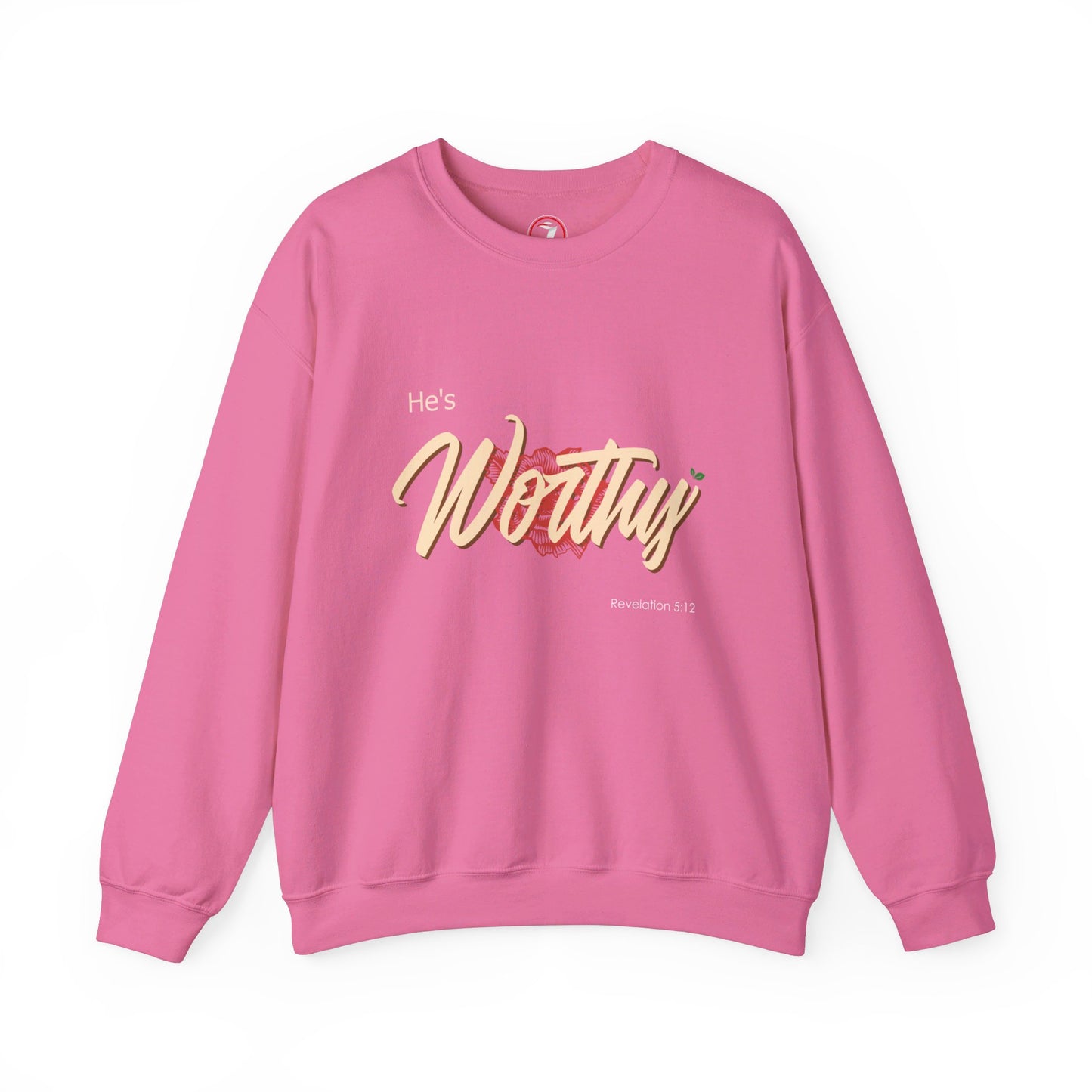 He's Worthy Unisex Heavy Blend™ Crewneck Sweatshirt