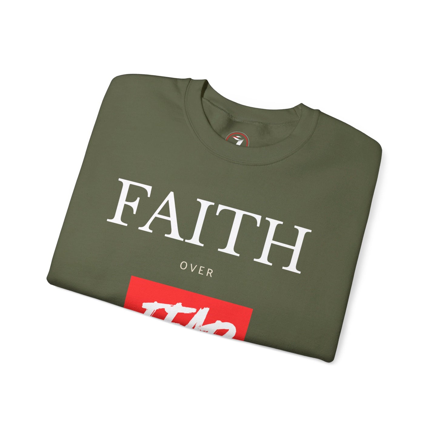 Faith over Fear Men's Unisex Heavy Blend™ Crewneck Sweatshirt