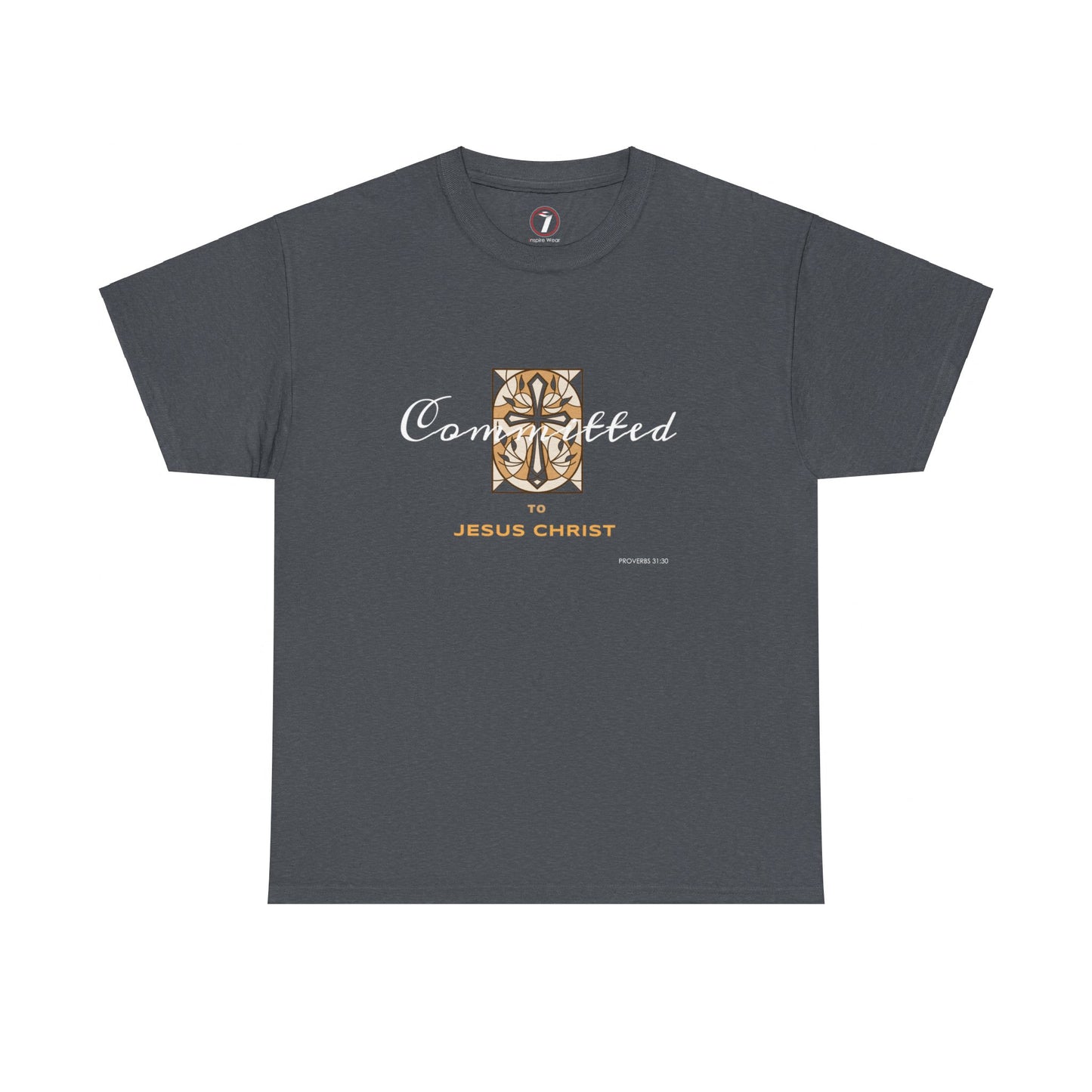 Committed to Jesus Christ Unisex Heavy Cotton Tee