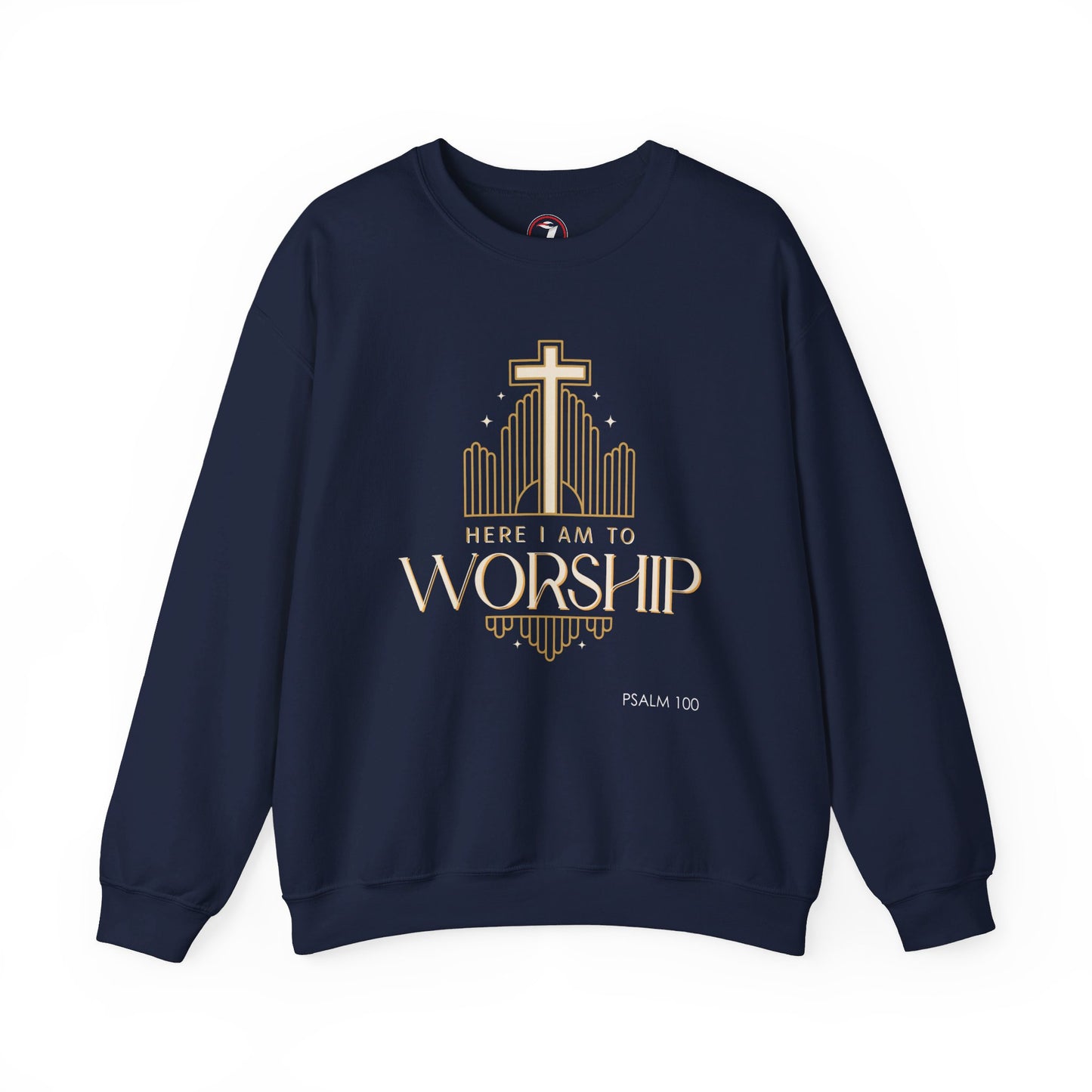 Here I Am To Worship Unisex Heavy Blend™ Crewneck Sweatshirt