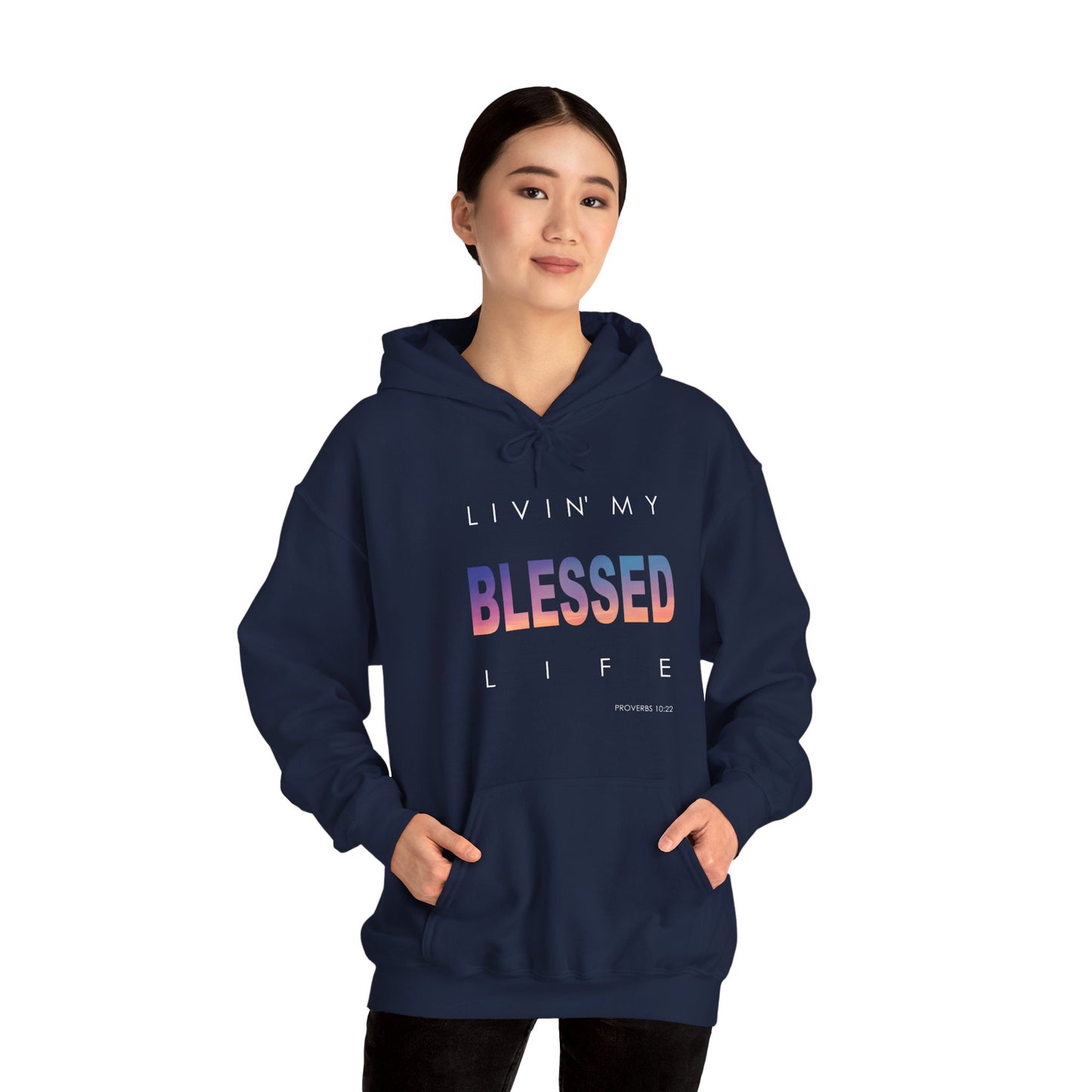 Living My Blessed Life Unisex Heavy Blend™ Hooded Sweatshirt