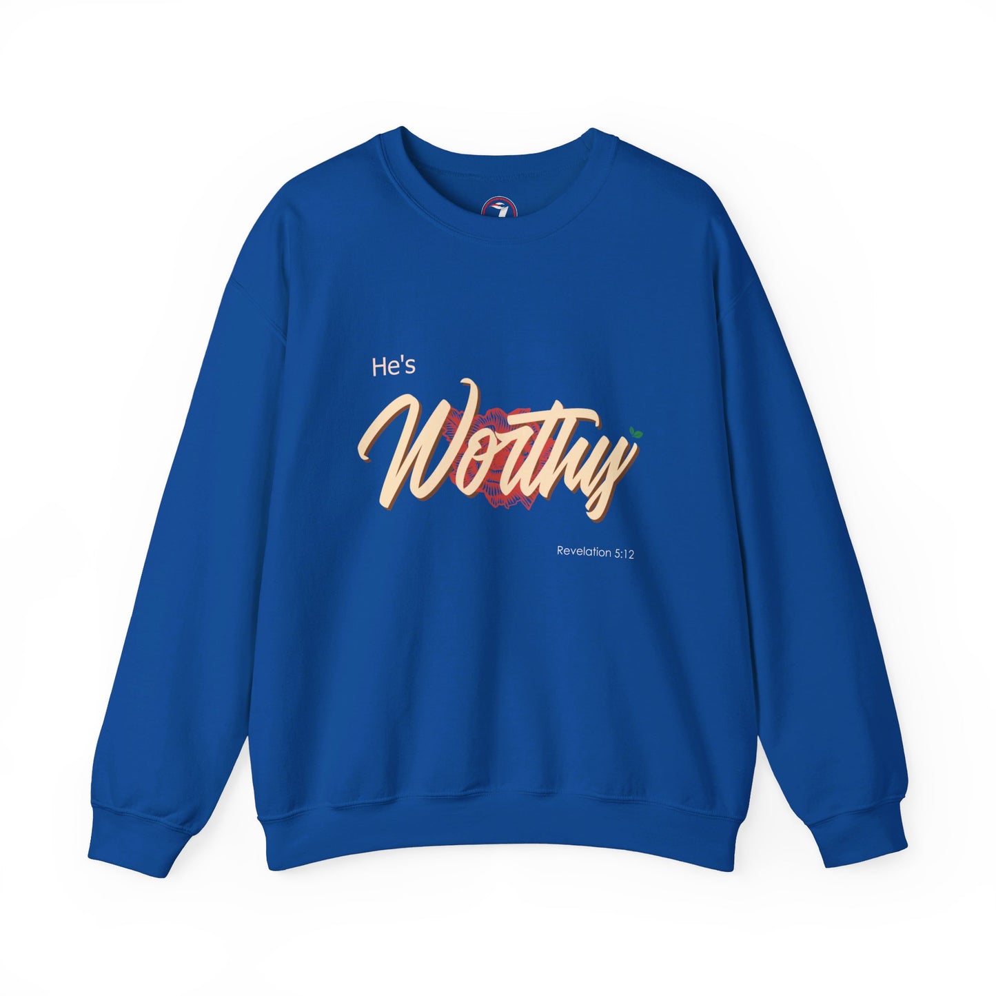 He's Worthy Unisex Heavy Blend™ Crewneck Sweatshirt