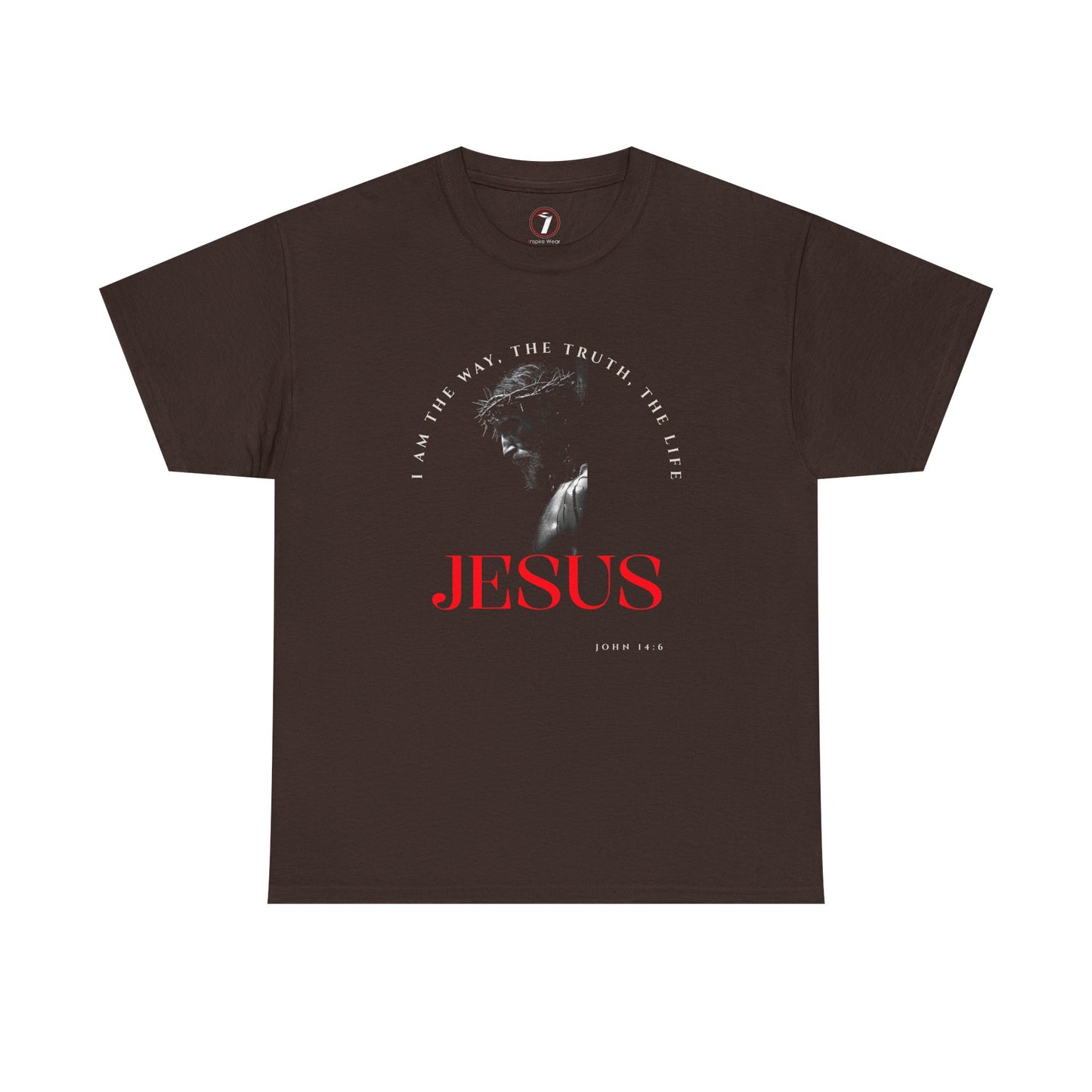 I AM the Way, the Truth, the Life Inspirational Unisex Heavy Cotton Tee