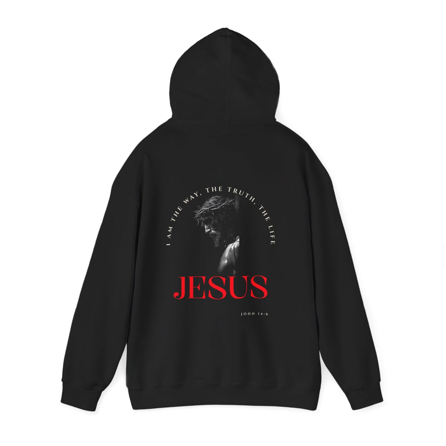 "I Am The Way" Faith-Inspired Unisex Hooded Sweatshirt