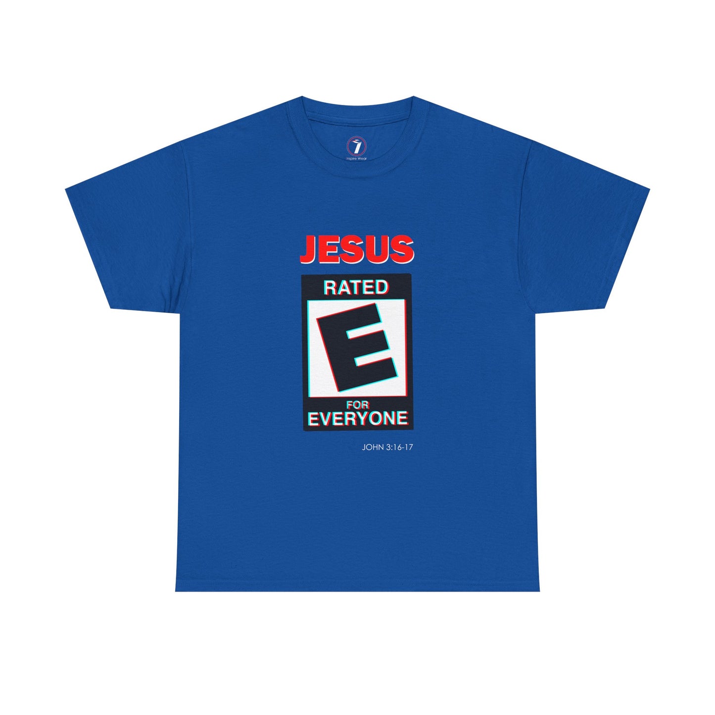 Jesus Rated E Unisex Heavy Cotton Tee Christian T-Shirt