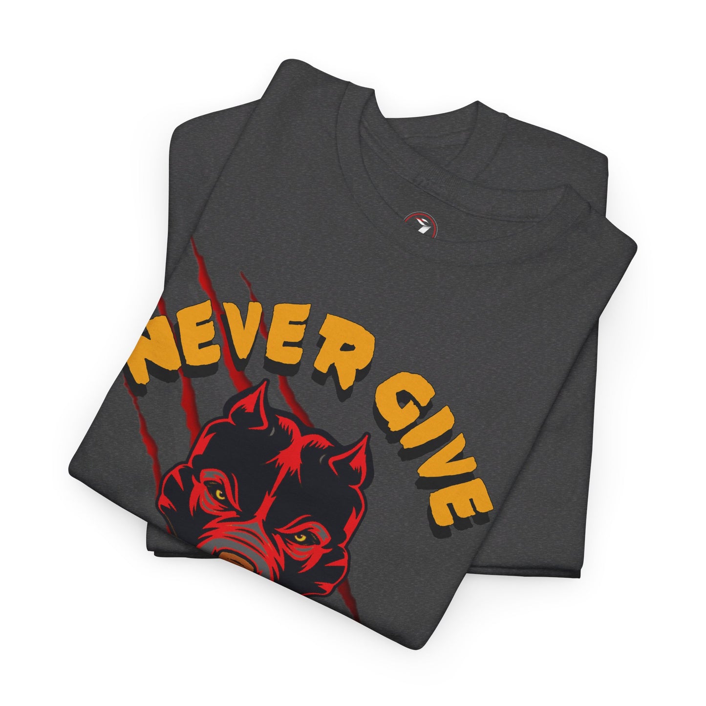 Never Give Up Unisex Heavy Cotton Tee
