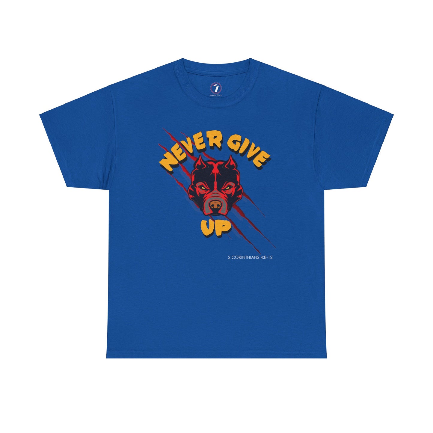 Never Give Up Unisex Heavy Cotton Tee
